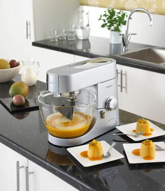 KENWOOD Küchenmaschinenschüssel Chef Glas-Rührschüssel AT550, Glas, Kompatibel mit: KVC3-Serie, Elite KVC5-Serie, Titanium KVC7-Serie