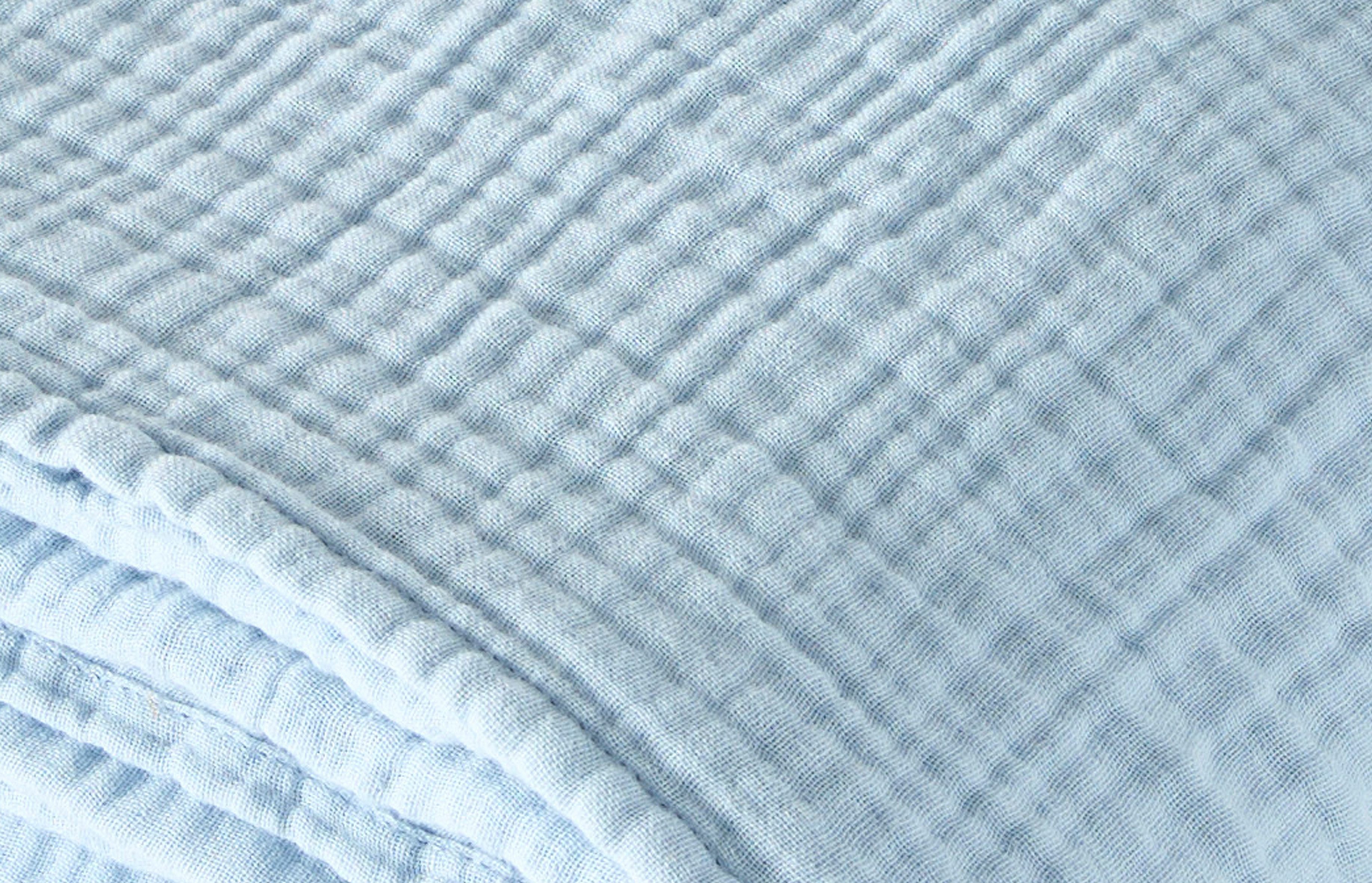 Wohndecke HEVIN, Musselin, 100% Baumwolle, Topseller!, LeGer Home by Lena Gercke, Tagesdecke im Baumwoll-Crinkle-Effekt, Musselin, Kuscheldecke – Bild 4 von 4