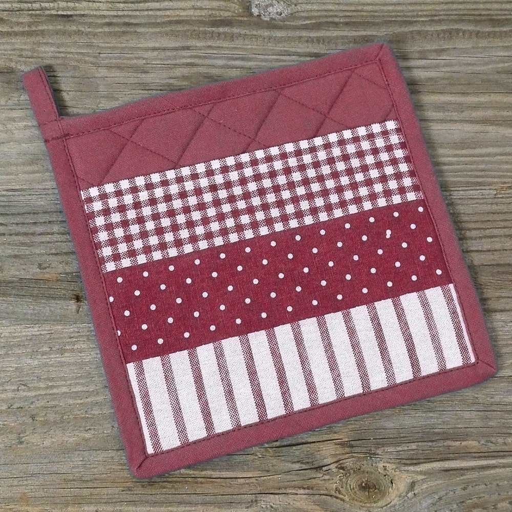 Topflappen Topflappen Landhaus Premium Mustermix 20x20 cm