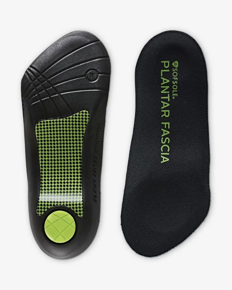 SOFSOLE Fersenspornhilfe Plantar Fascia 3/4-Einlegesohlen mit Fersengel, 1 Paar