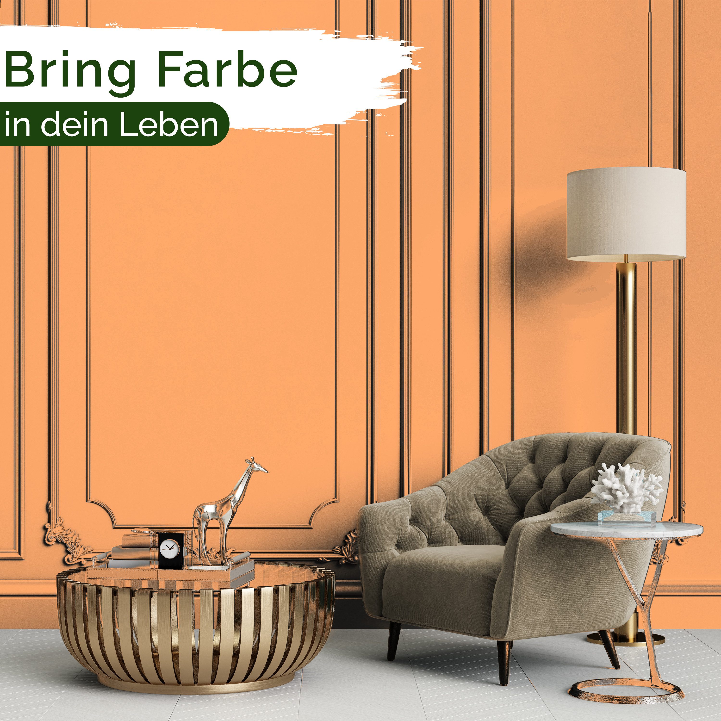 Veluxis Wandfarbe Veluxis® Wandfarbe Universal, Deckkraft-Klasse 1, Streifenfrei, tropfarm & VOC-frei