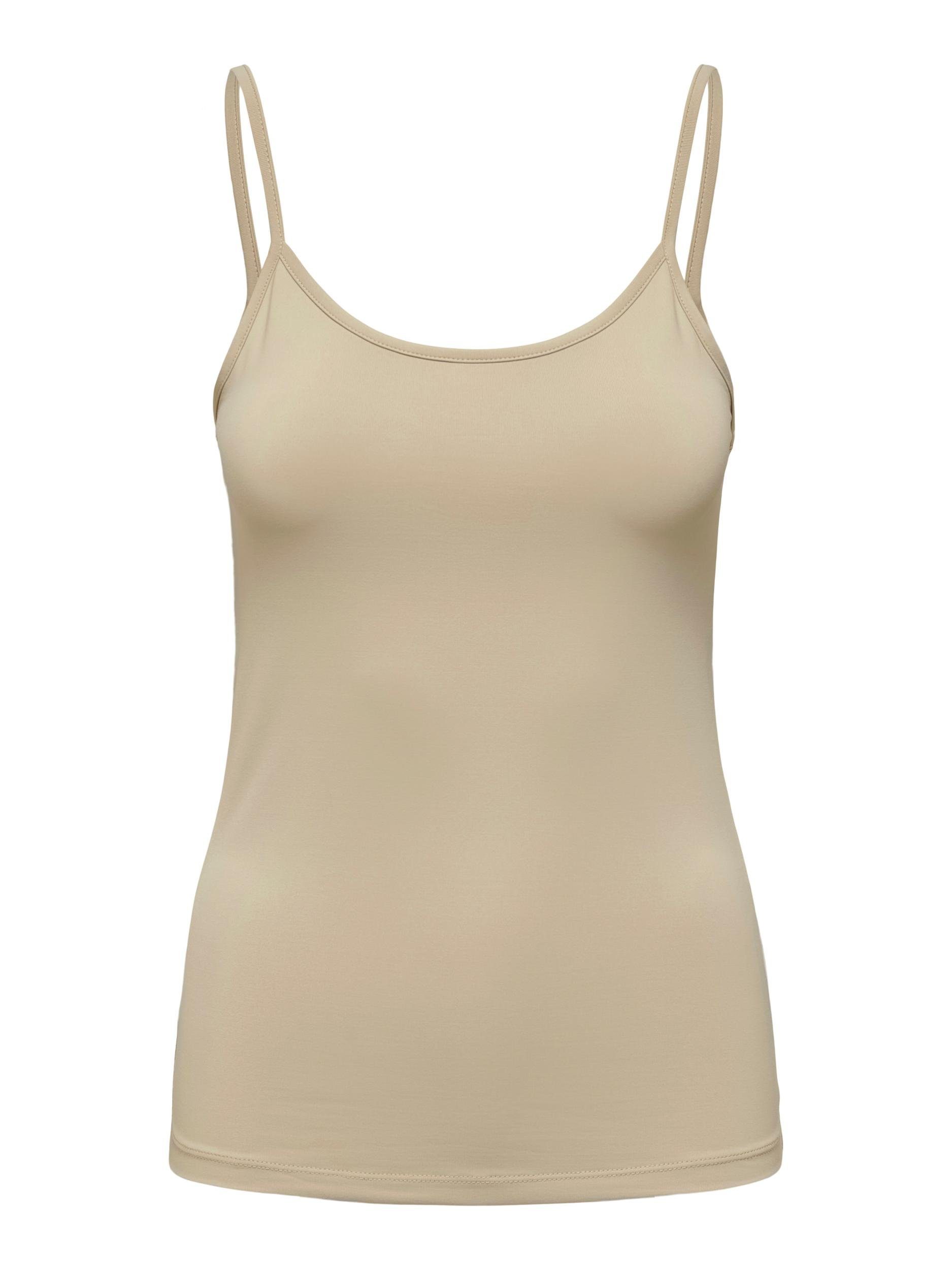 NEW Spaghettitop JRS ONLY ONLEA Humus SINGLET S/L NOOS