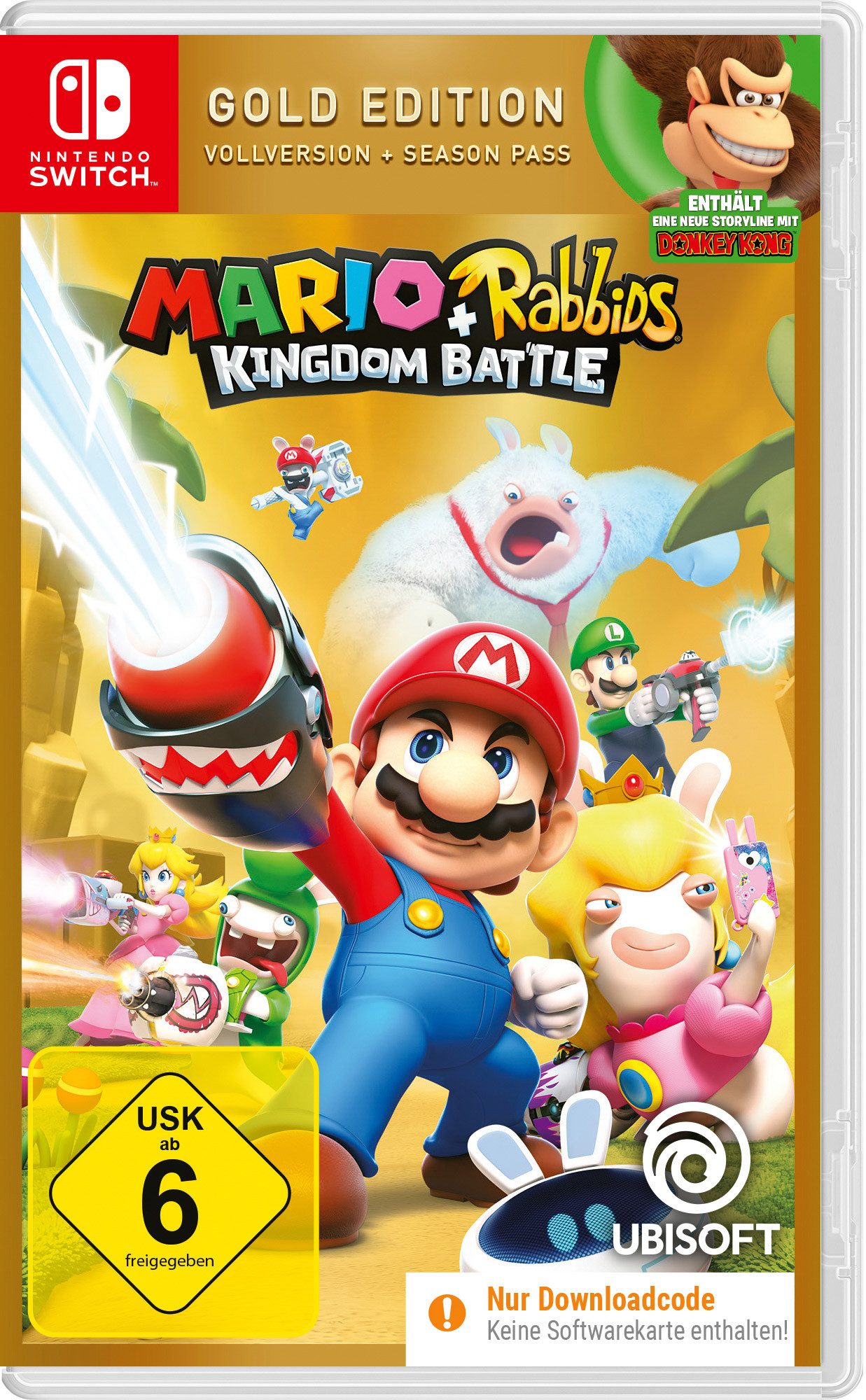 Mario & Rabbids Kingdom Battle Gold Edition Nintendo Switch, Code in a Box