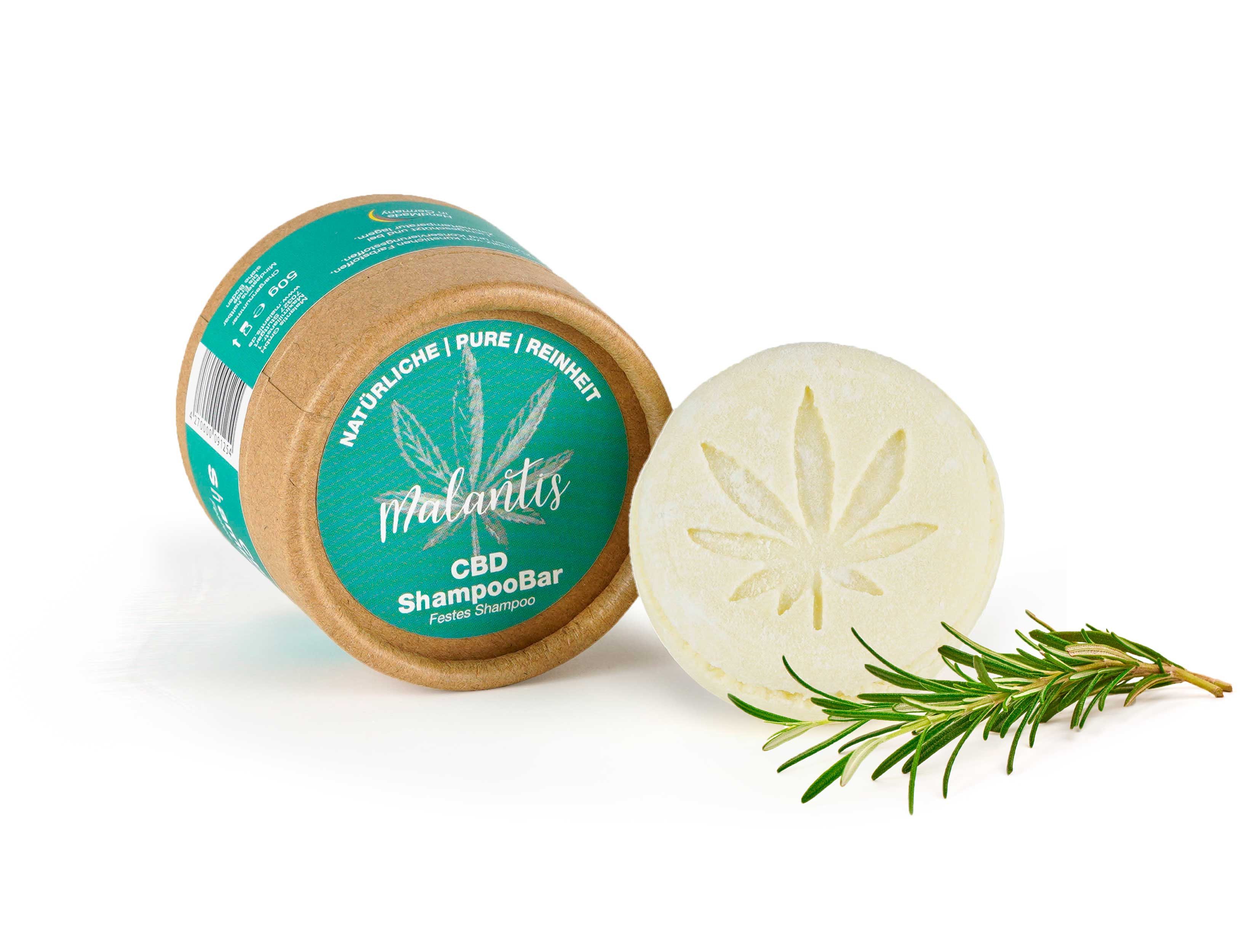 Festes Haarshampoo Natürliches CBD ShampooBar für Glanz und Pflege