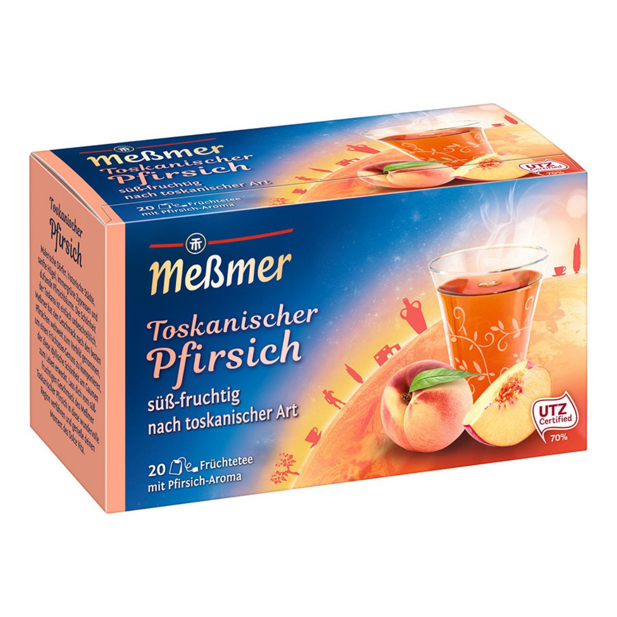 Meßmer Tee, Meßmer Toskanischer Pfirsich Früchtetee süß saftiger Geschmack 50g