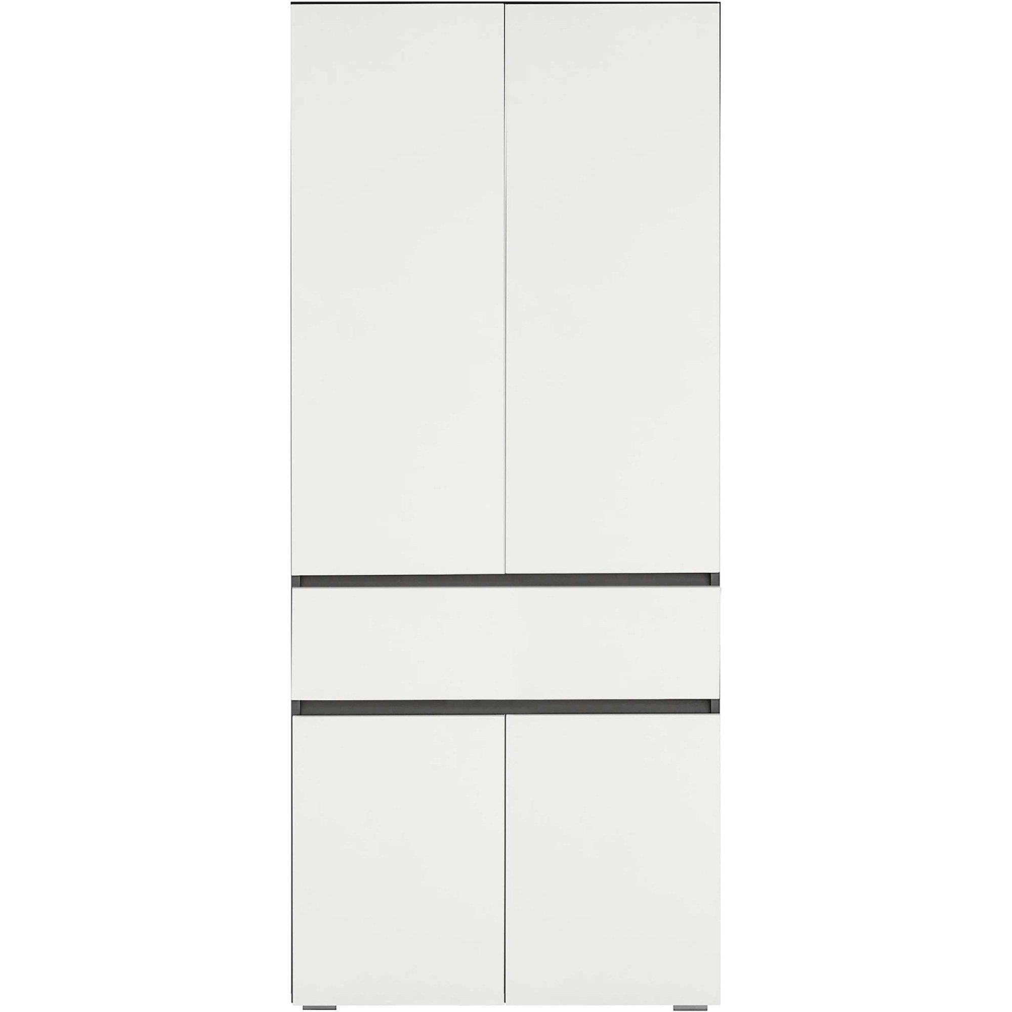 Home affaire Hochschrank Wisla mit 4 Türen & 1 Schublade, Breite 76 cm, Höhe 180 cm