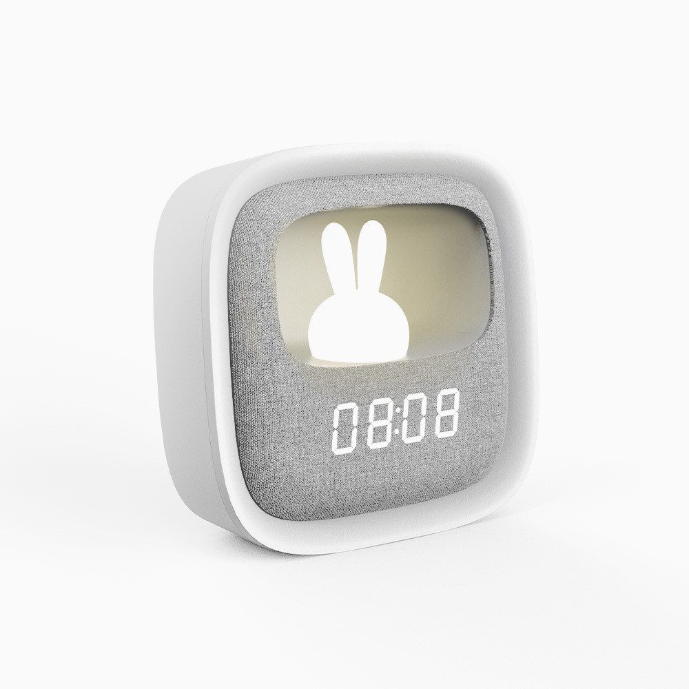Forever Wecker Wecker mit LED-Hase-Nachtlicht quadratisch günstig online kaufen