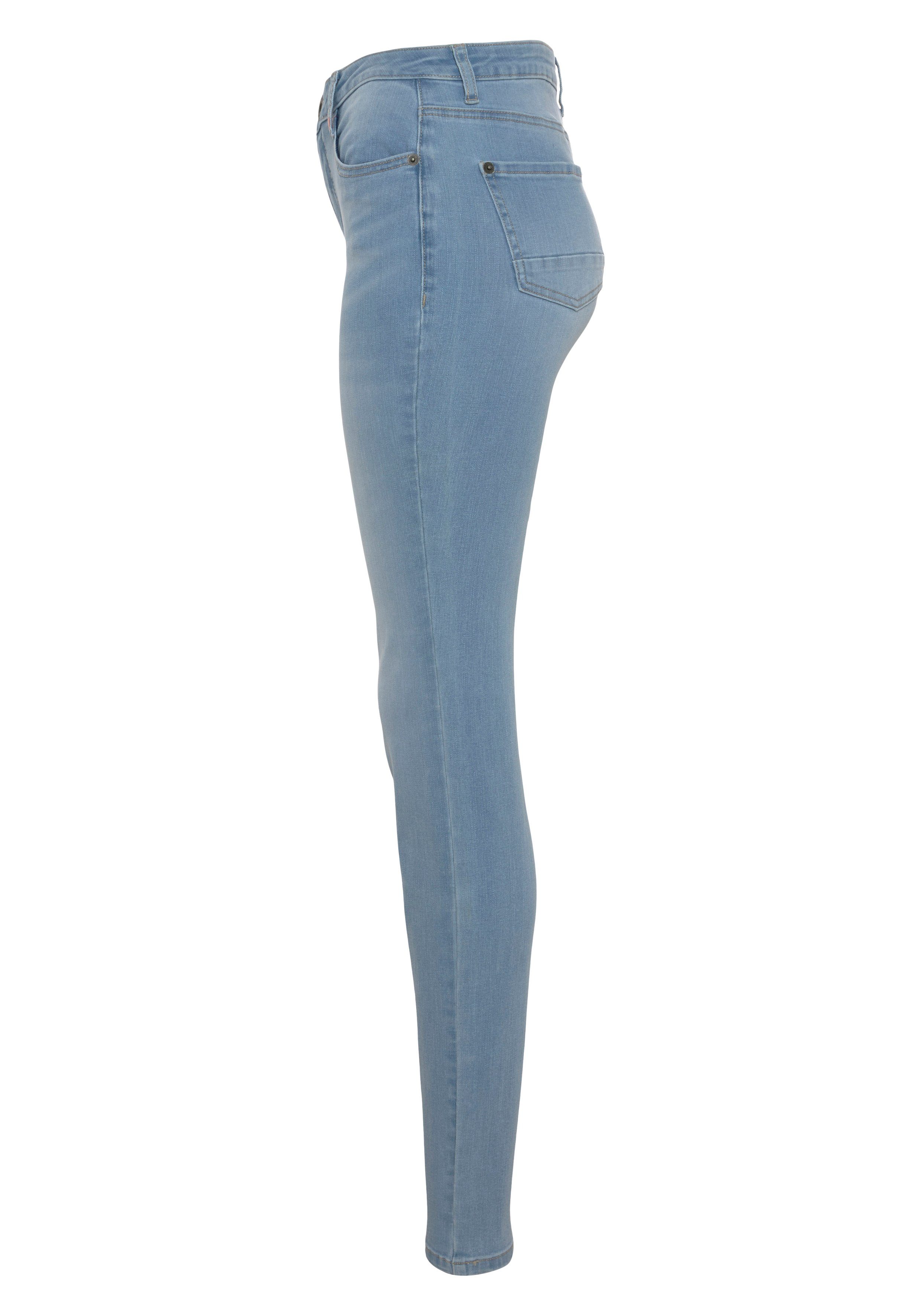blue NolaAK NEUE Kickin used & KOLLEKTION Slim-Fit High-waist-Jeans light Alife