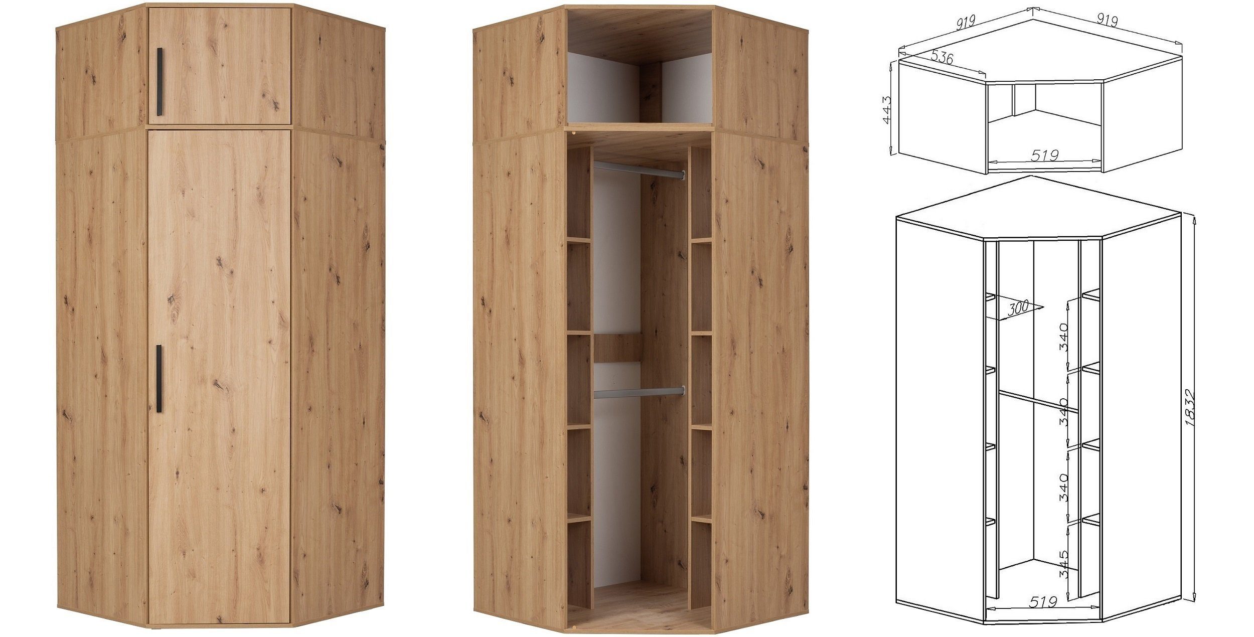 Marmex Möbel Schrank-Set Arti Set F günstig online kaufen