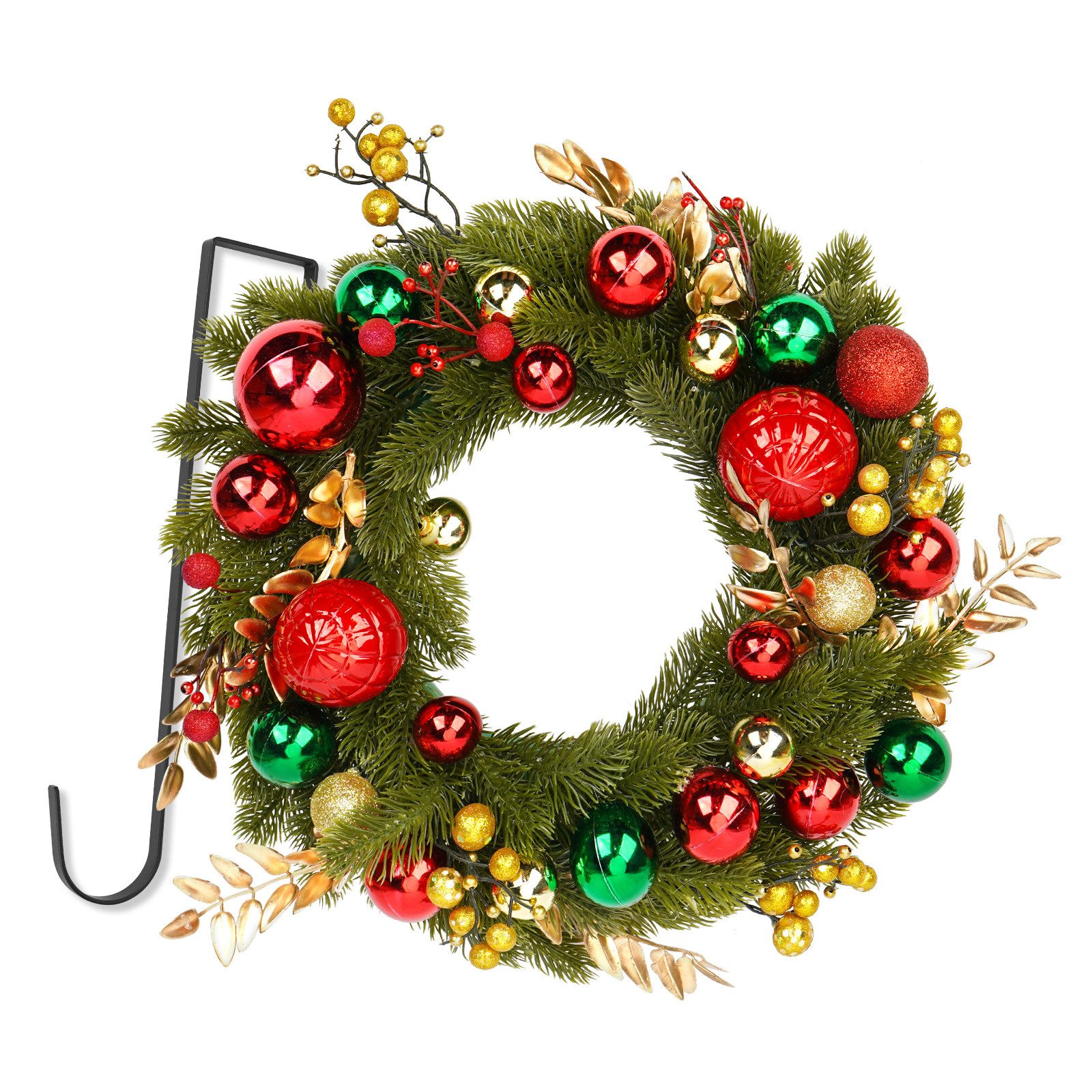 Kunstkranz Weihnachtskranz 40cm Türkranz Weihnachten Adventskranz Weihnachtsdeko
