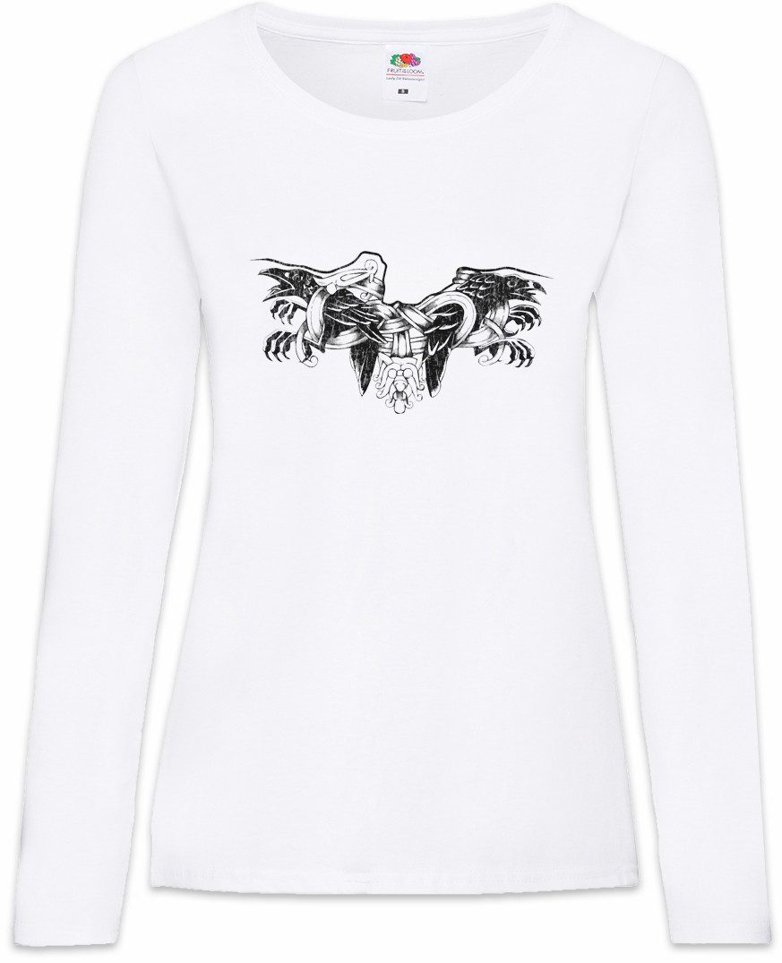 Langarmshirt Odhin Ravens II Damen Langarmshirt Hugin Vikings Munin Raben Wikinger