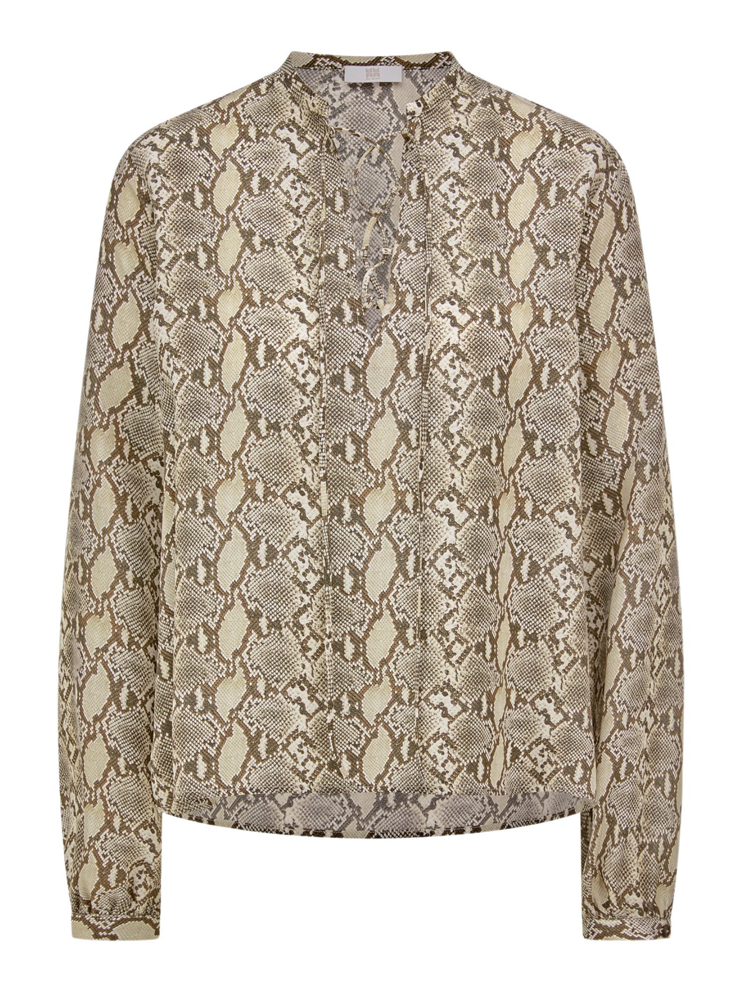 Riani Hemdbluse bunt,Casual,Viskose,Animalprint,V-Ausschnitt,Lang,Regular Fit
