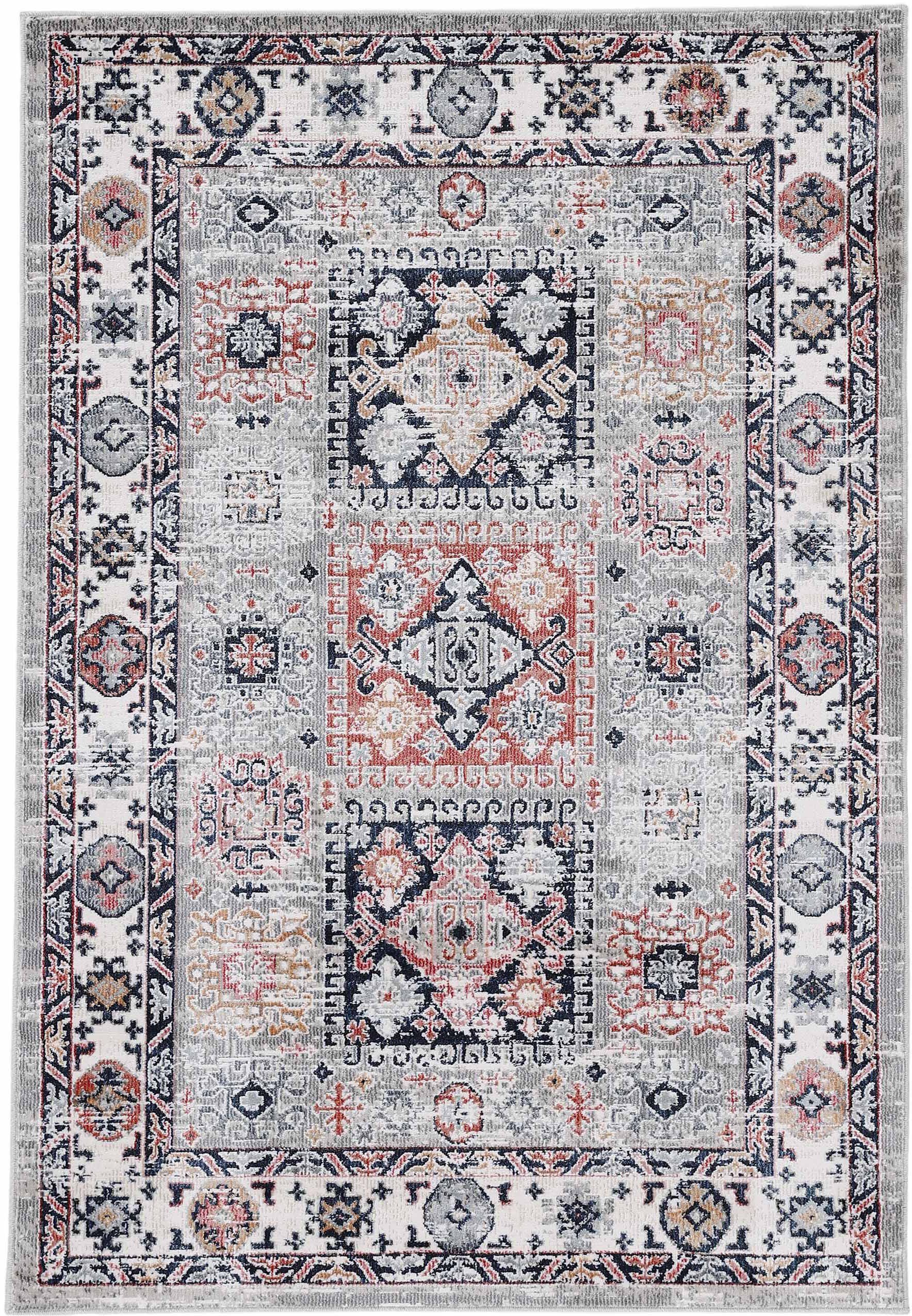 carpetfine Teppich "Vintage Kazach" rechteckig 6 mm Höhe Orient Vintage Loo günstig online kaufen