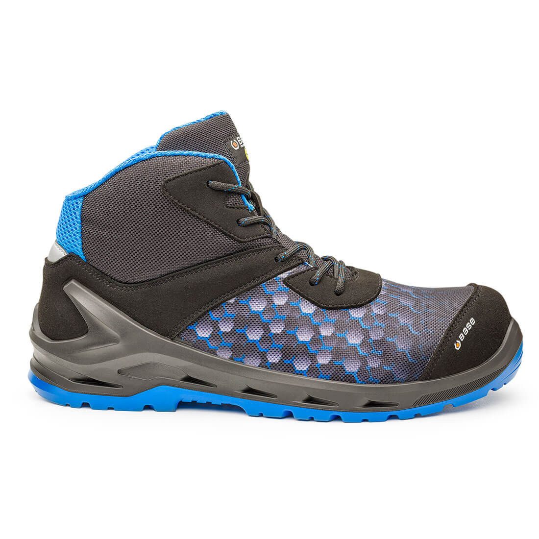 Base Footwear B1209 - I-ROBOX BLUE TOP S3 ESD SRC Cool Grey Sicherheitsschuh (B1209) ESD