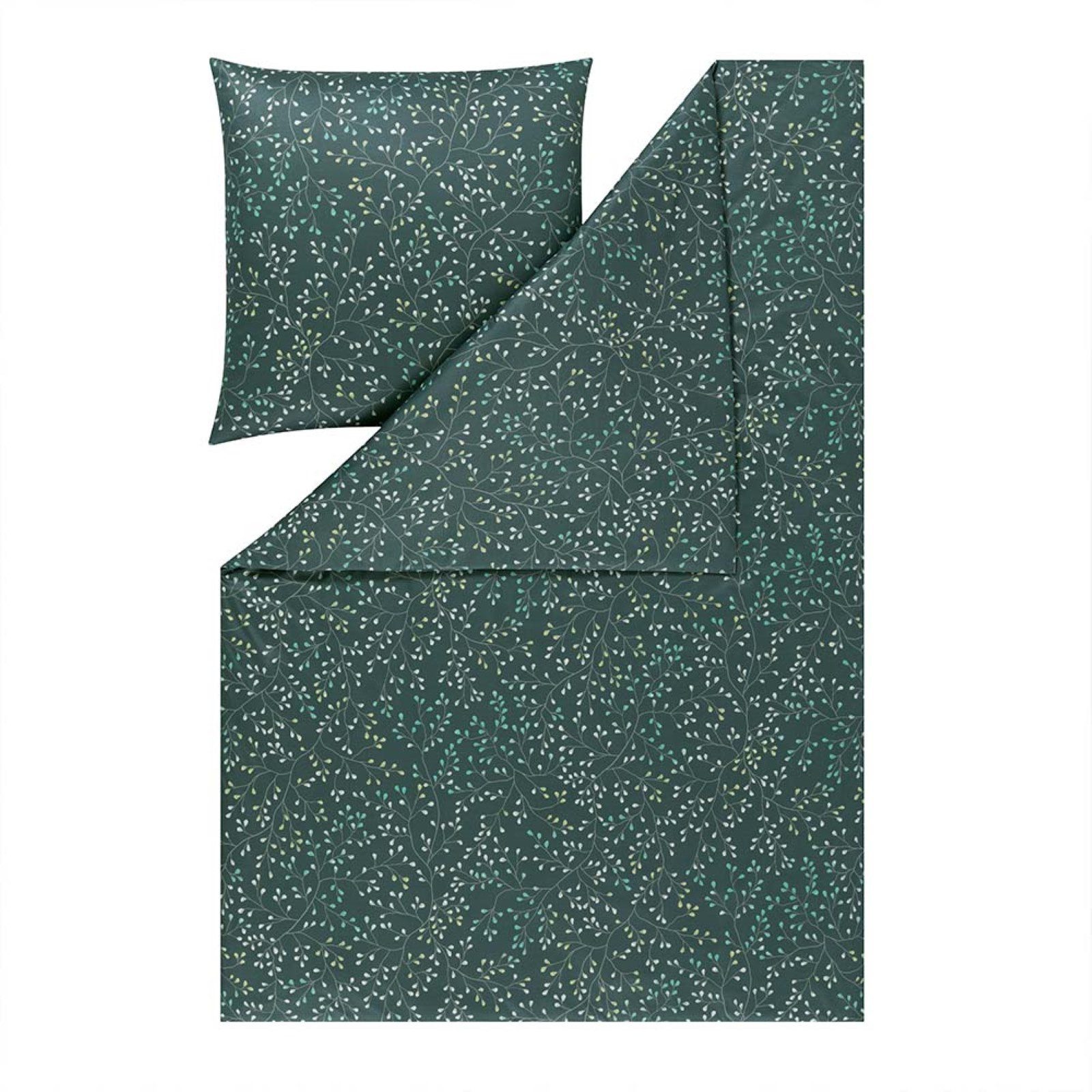 Estella Bettwäsche Estella Mako Jersey Bettwäsche 135x200 Aline blautanne B günstig online kaufen