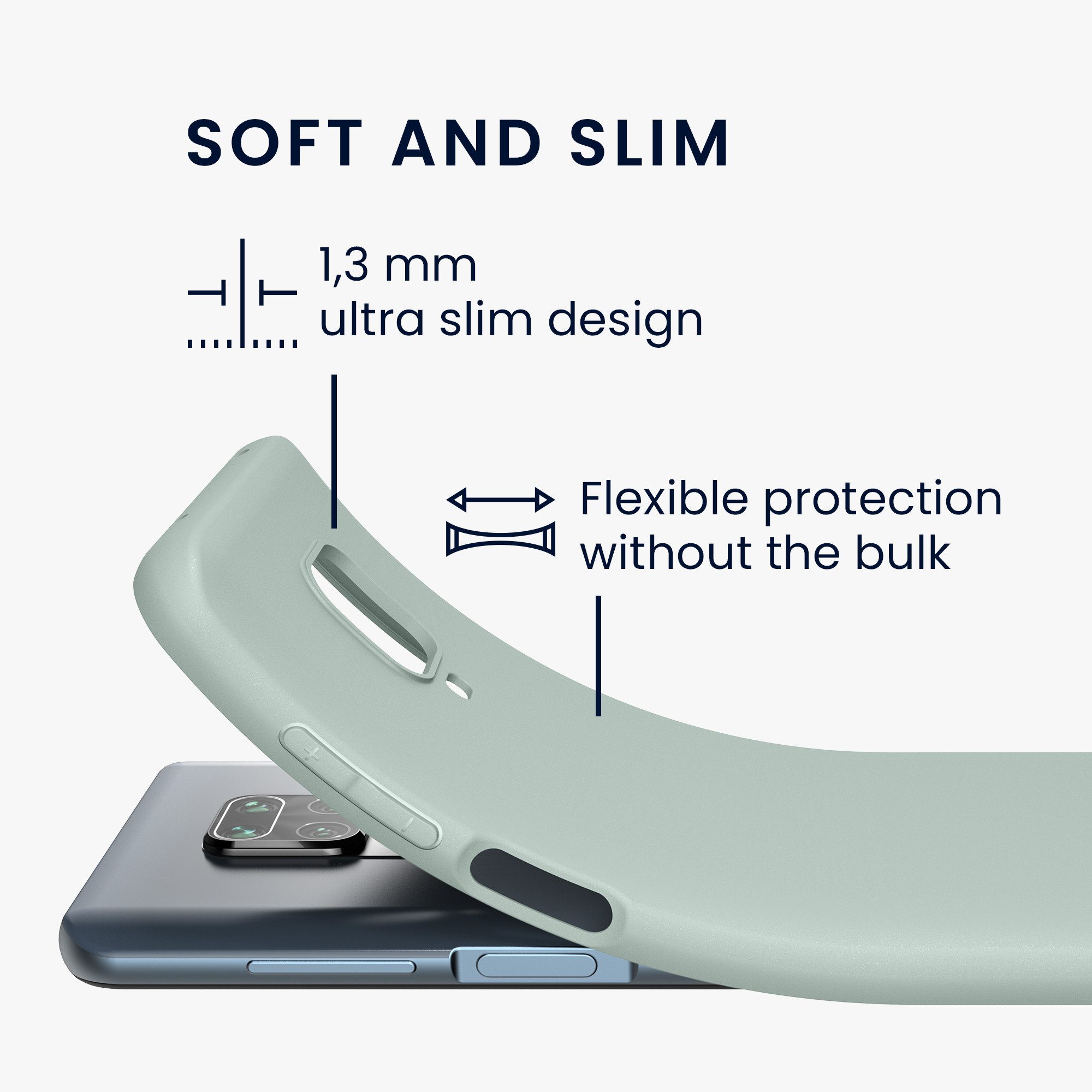 kwmobile Handyhülle Hülle für Xiaomi Redmi Note 9S / 9 Pro / 9 Pro Max, Hülle Silikon - Soft Handyhülle - Handy Case Cover