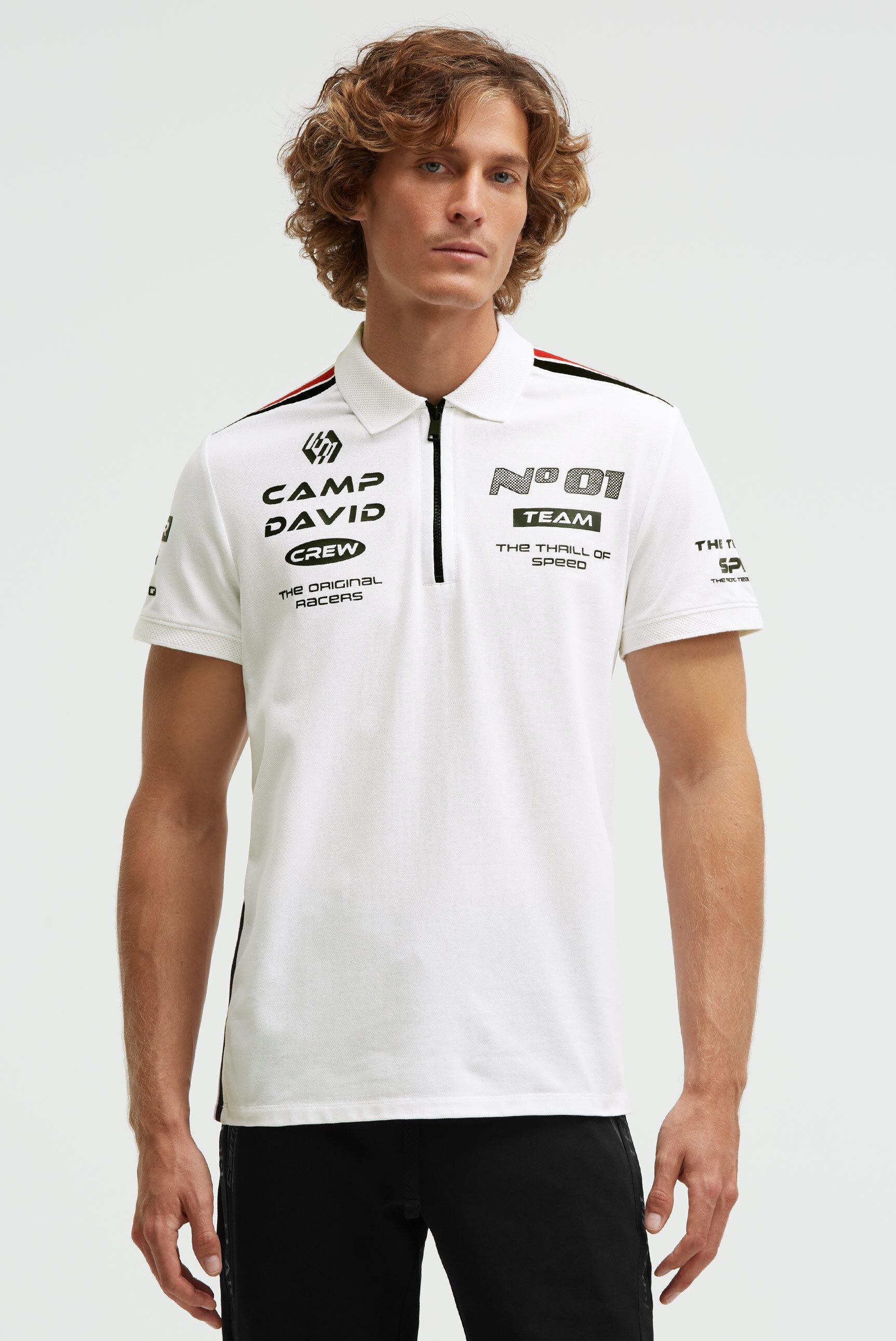 CAMP DAVID Poloshirt mit Baumwolle