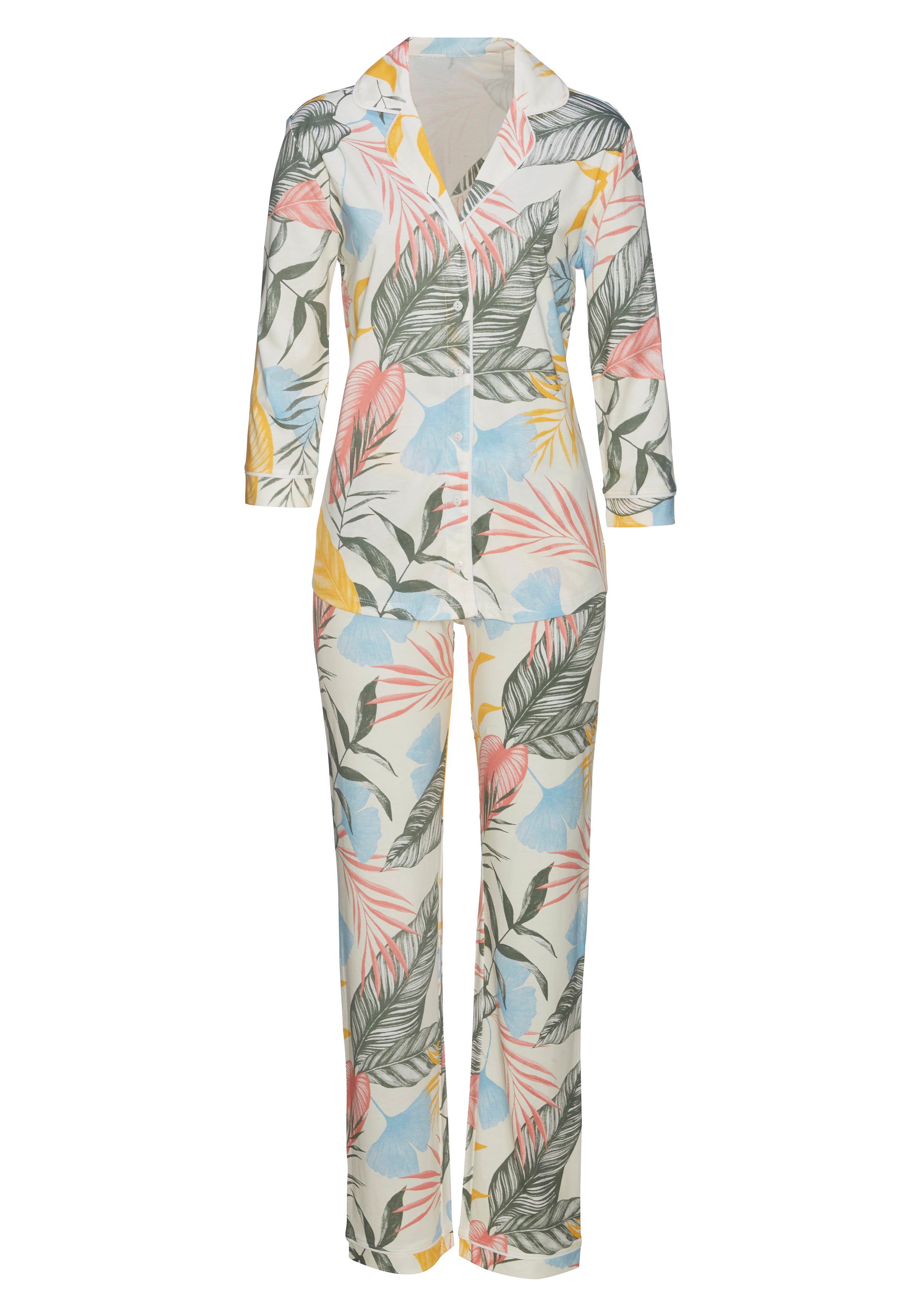 Vivance Dreams by Lascana Pyjama mit floralem Druck – Bild 2 von 5