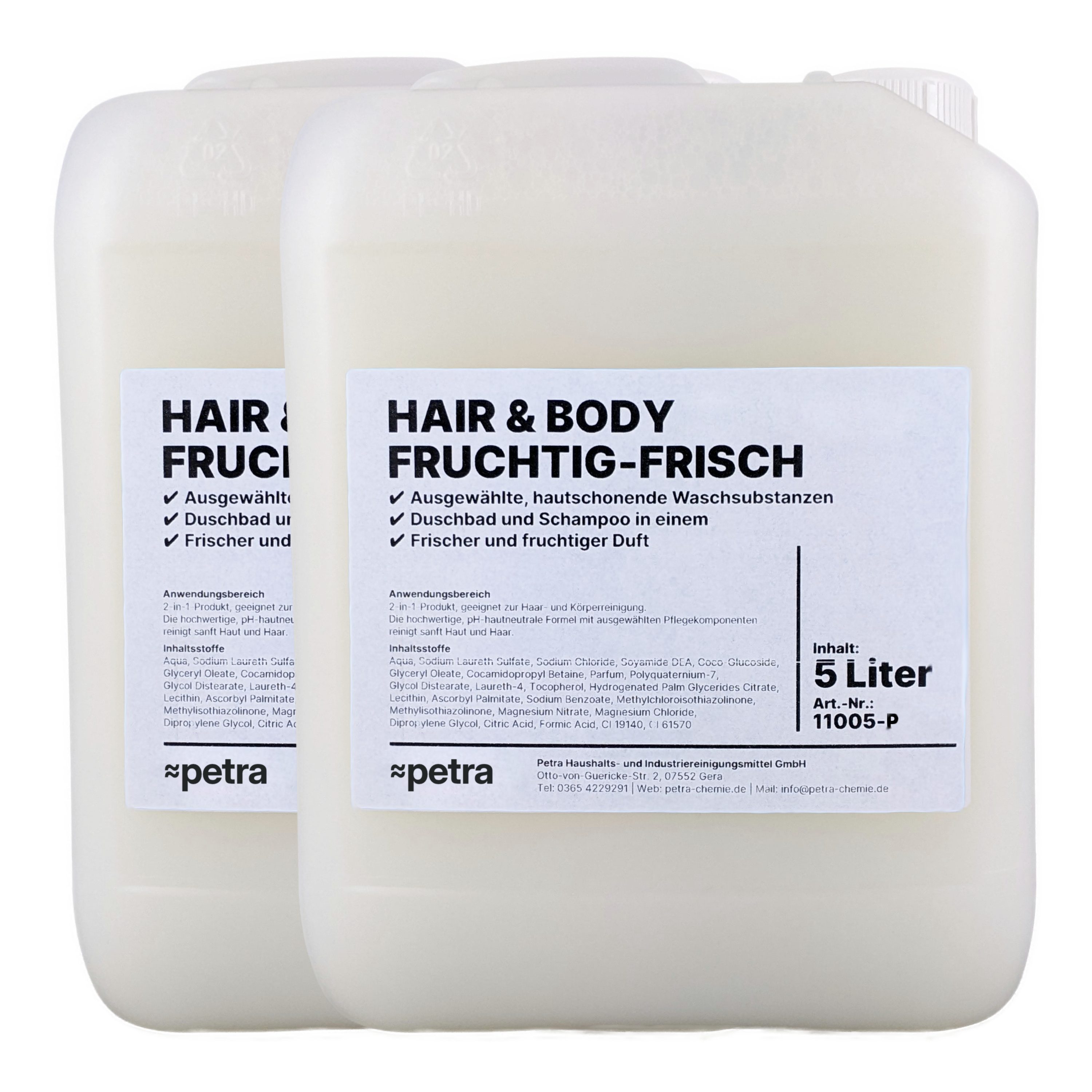Duschgel Hair & Body Fruchtig und Frisch [2 × 5 Liter Kanister]