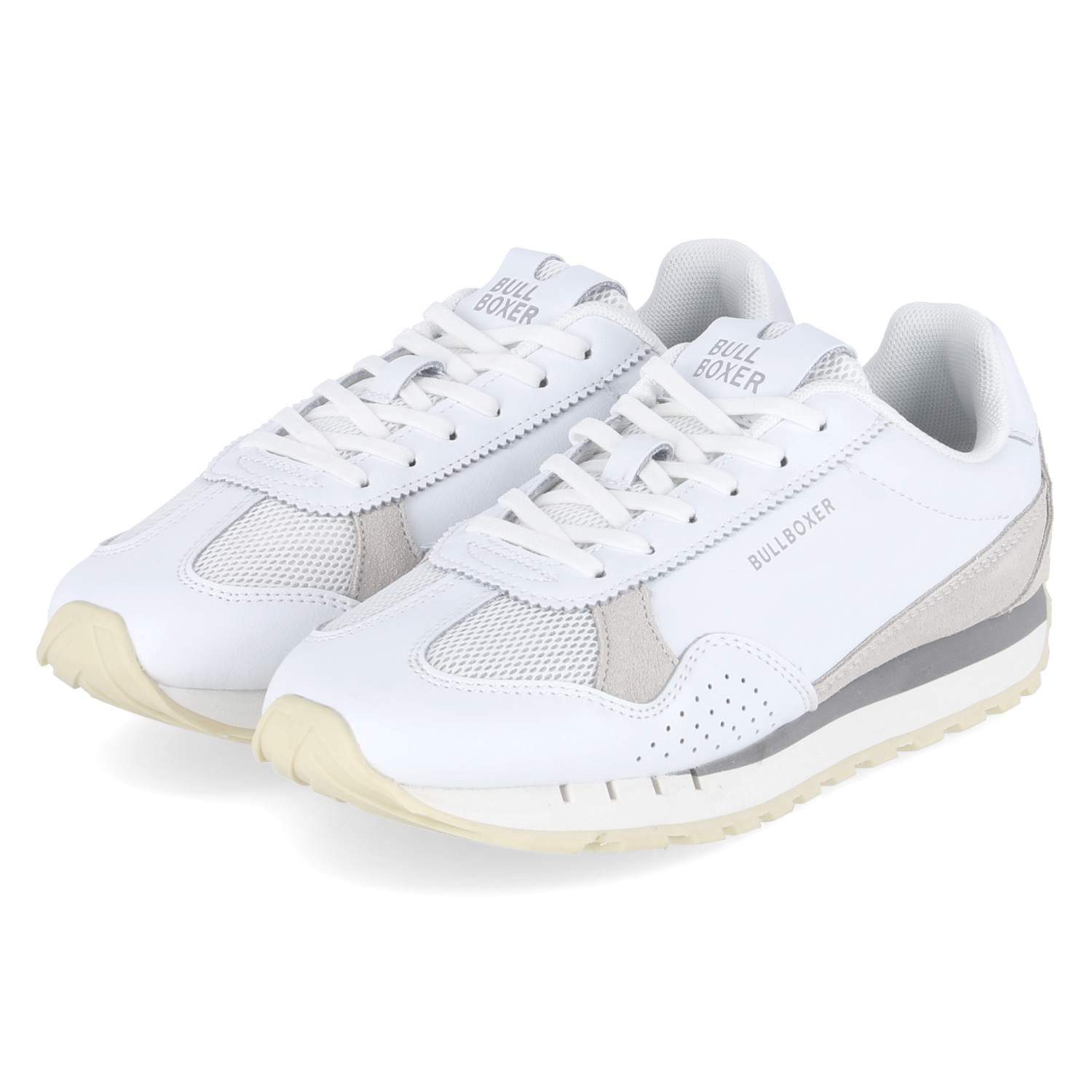 Bullboxer Bullboxer 6QQ0390101 1100 Damen Leder & Textil weiss Sneaker