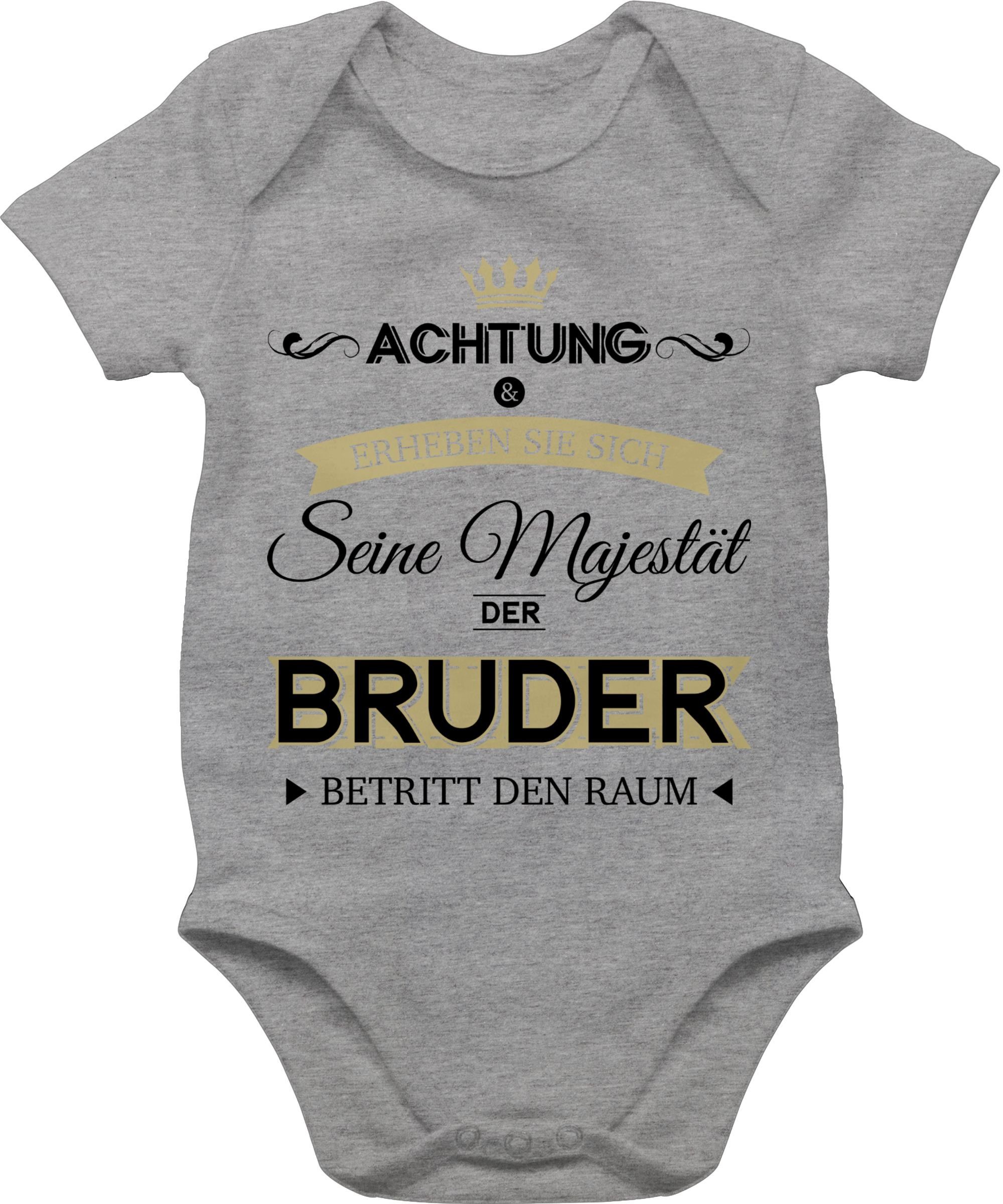 Shirtracer Shirtbody Seine Majestät der Bruder Bruder 2 Grau meliert