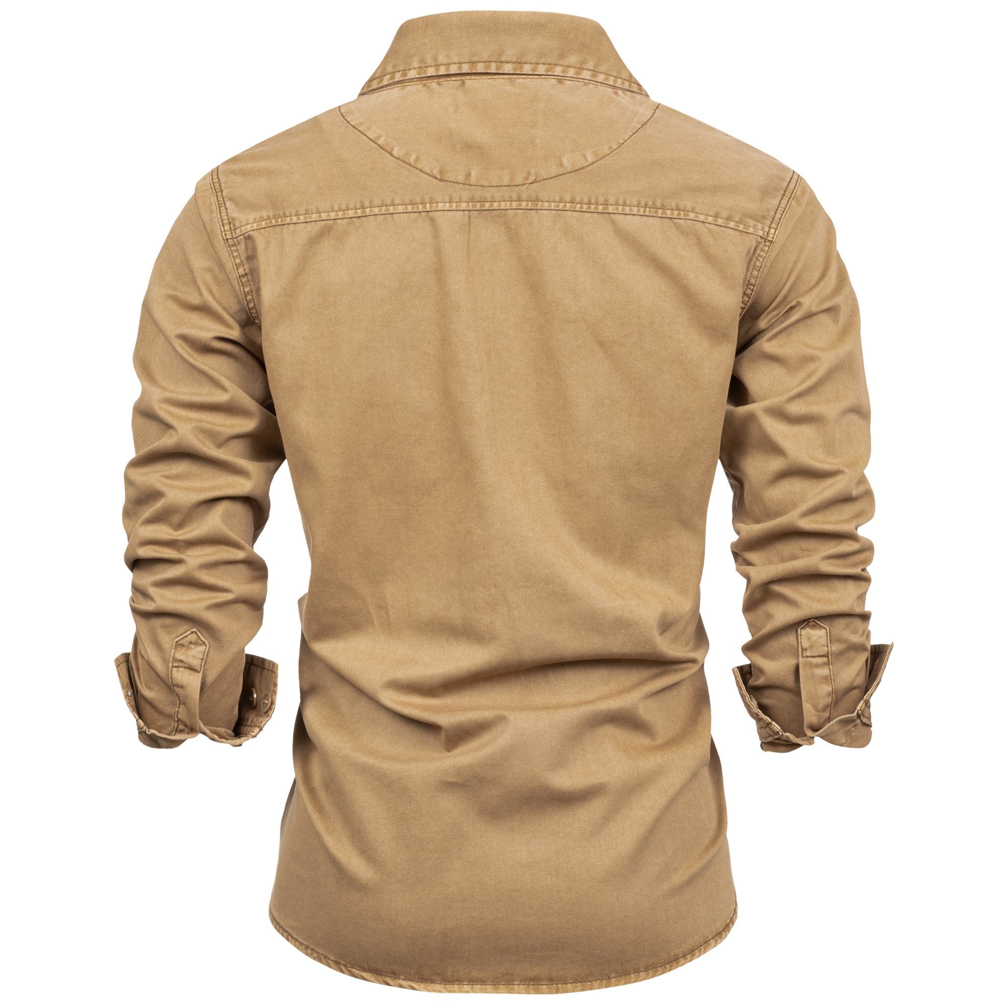 FALKENSTEJN Langarmhemd Herrenhemd - Modell Riccaldo - 100% Baumwolle – Vintage 3 Farben – Bild 2 von 5