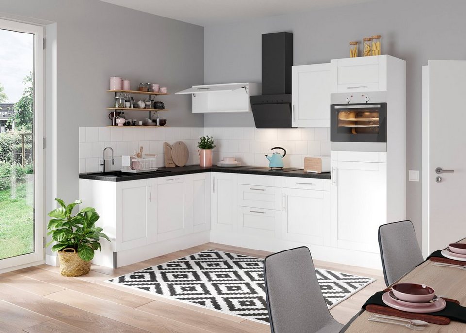 OPTIFIT Küche Ahus, 200 x 270 cm breit, wahlweise mit E-Geräten, Soft Close  Funktion, Wahlweise mit E-Geräten
