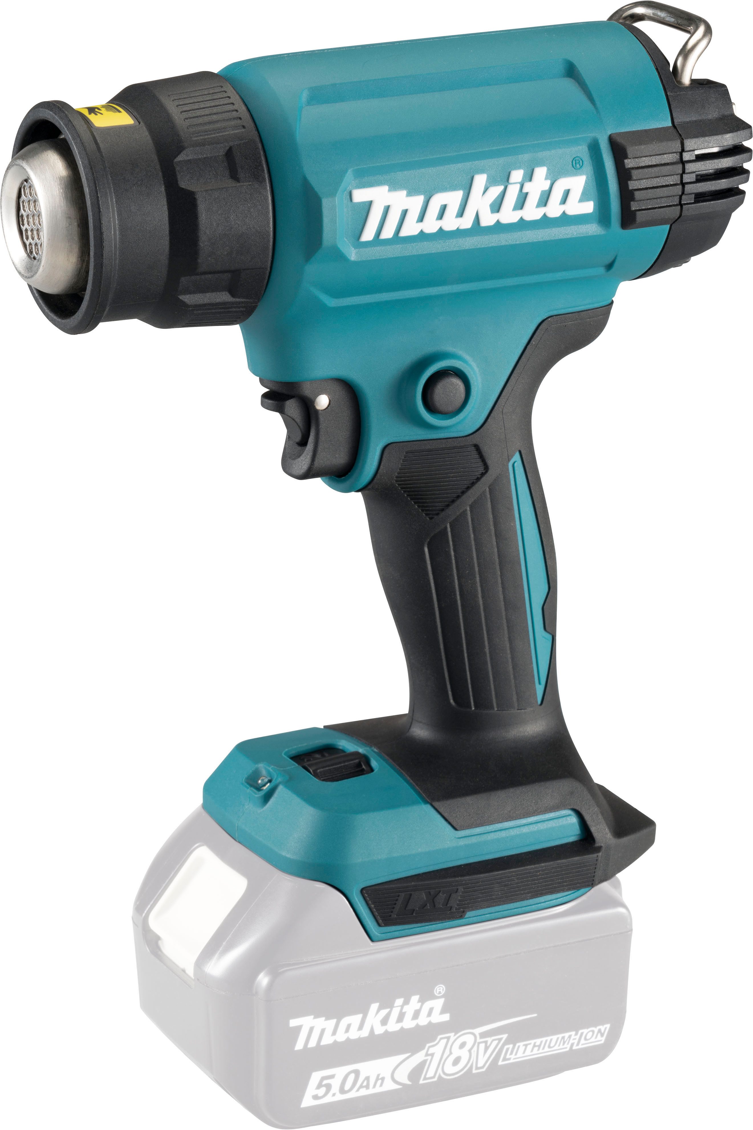 Makita Akku-Heißluftgebläse DHG181ZK, bis max. 550 °C, LXT 18V • 120-200 l/min • 550° C, mit Koffer, ohne Akku und Ladegerät