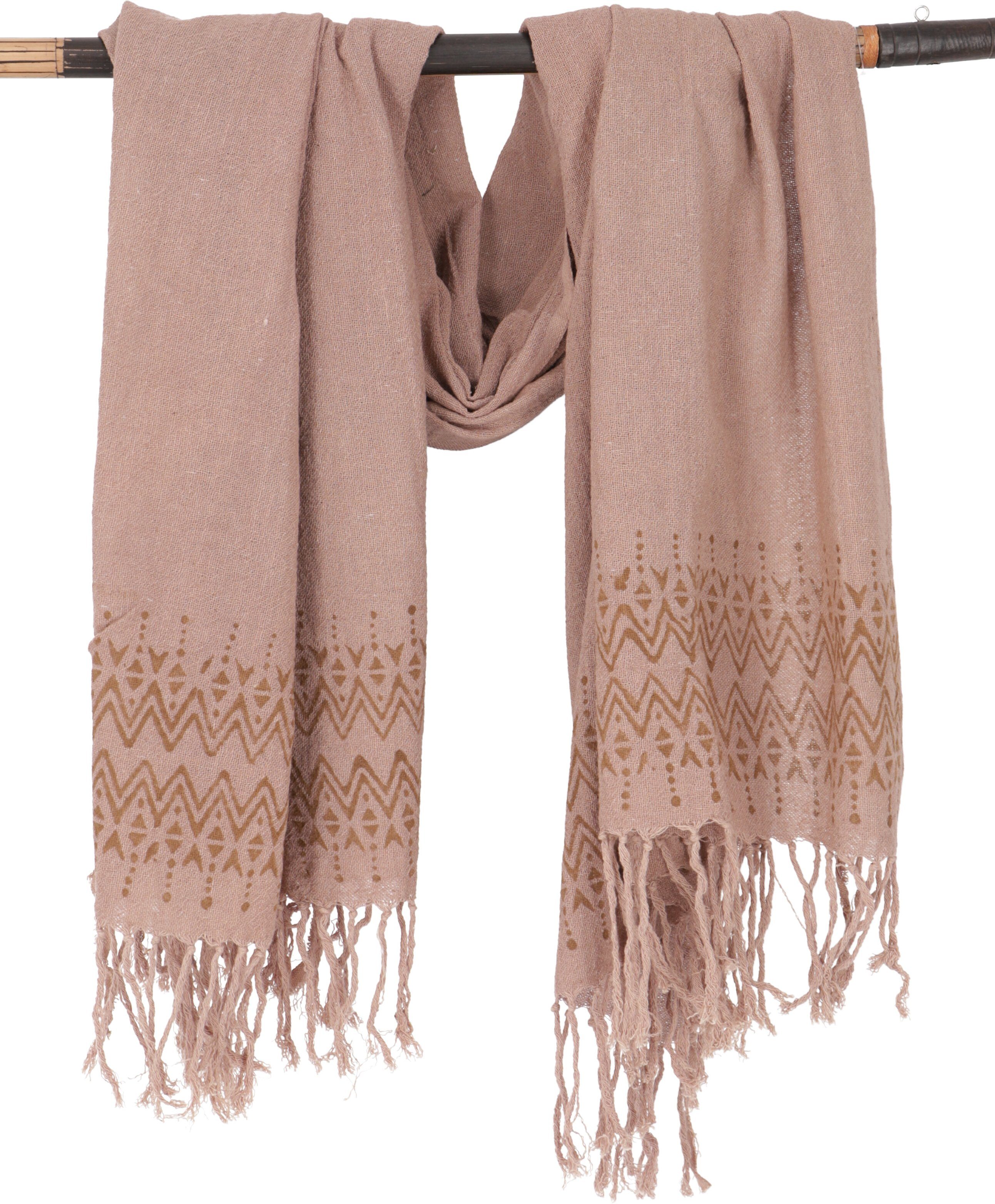 Guru-Shop Halstuch Handgewebtes Baumwolltuch mit Tribalmuster,.. günstig online kaufen
