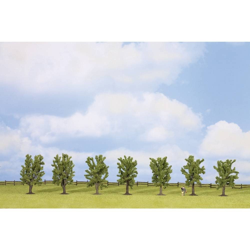 Modelleisenbahn-Baum 7er-Set Laubbäume