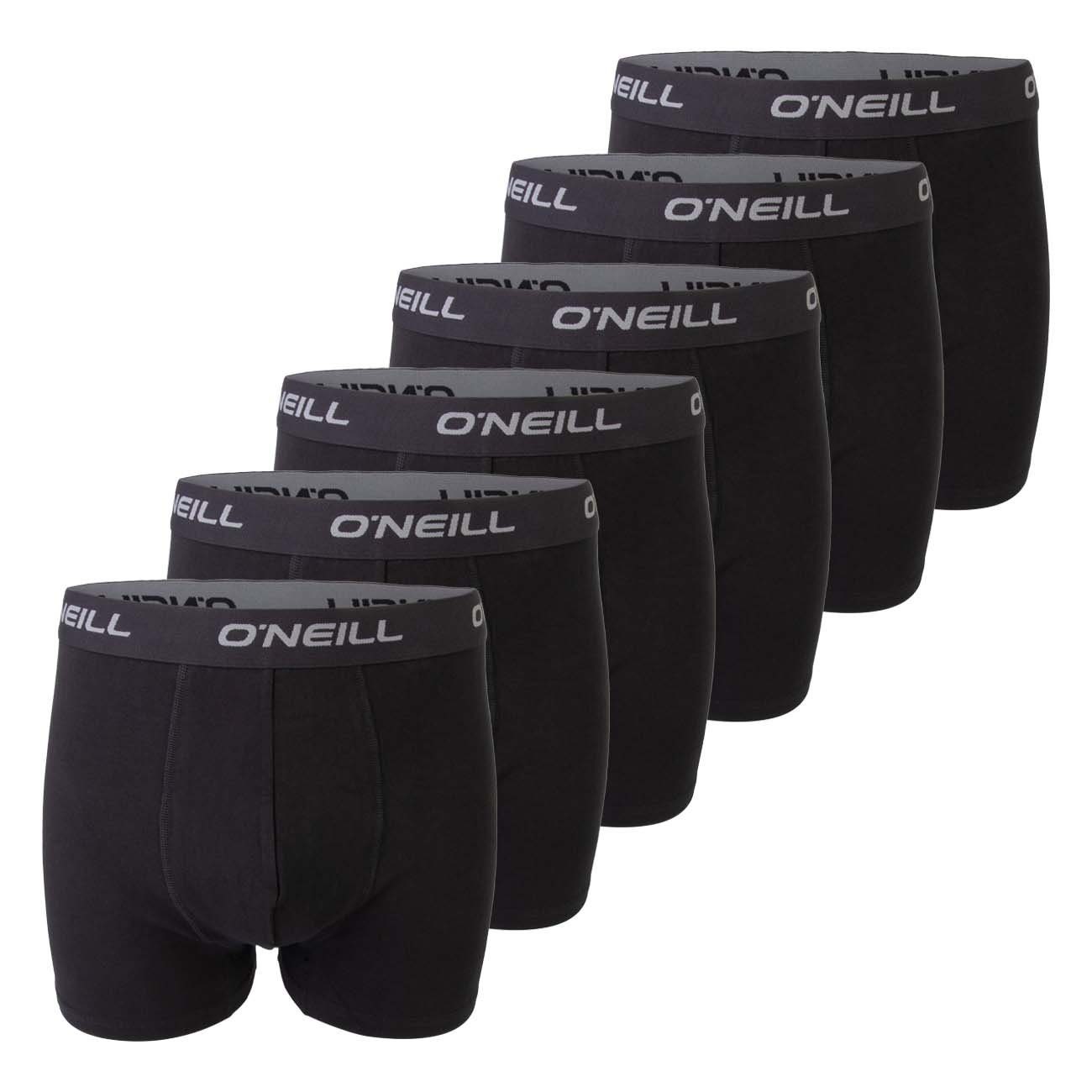 O'Neill Boxershorts Herren Retroshorts Männer Unterwäsche (Vorteilspack, 6-St) Basic Boxer mit Stretch