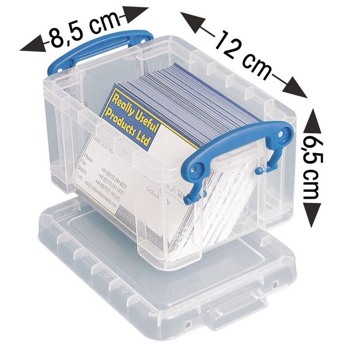 REALLYUSEFULBOX Aufbewahrungsbox 0 3 Liter verschließbar und stapelbar