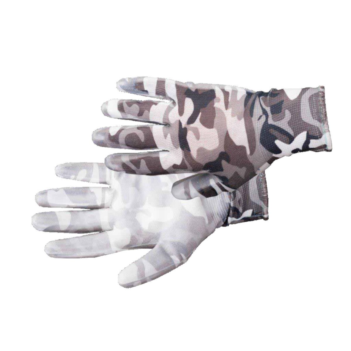 KIXX Gartenhandschuhe Handschuhe für die Gartenarbeit, Camouflage-Weiß