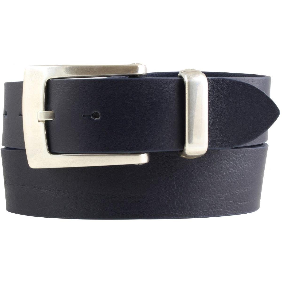 BELTINGER Ledergürtel Designer-Gürtel aus Vollrindleder mit Metall-Schlaufe 4 cm - Jeans-Gür (1-St)
