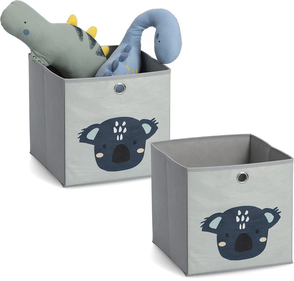 Zeller Present Organizer Koala (Set, 2 St), Aufbewahrungsbox, flach  zusammenfaltbar, Vlies