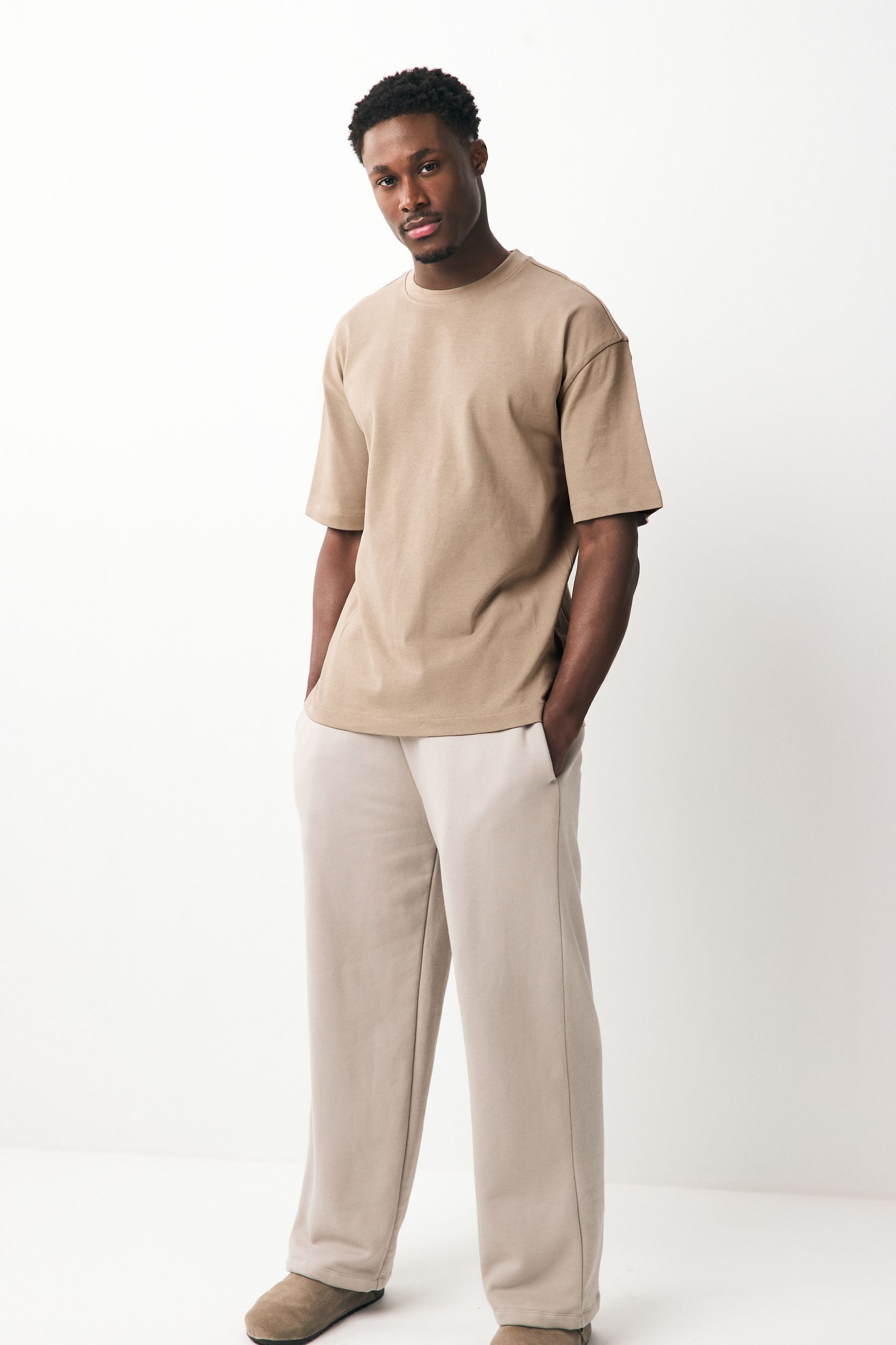 Next T-Shirt Relaxed Fit Shirts 100 % schwere Baumwolle, 5 Stk. (5-tlg)