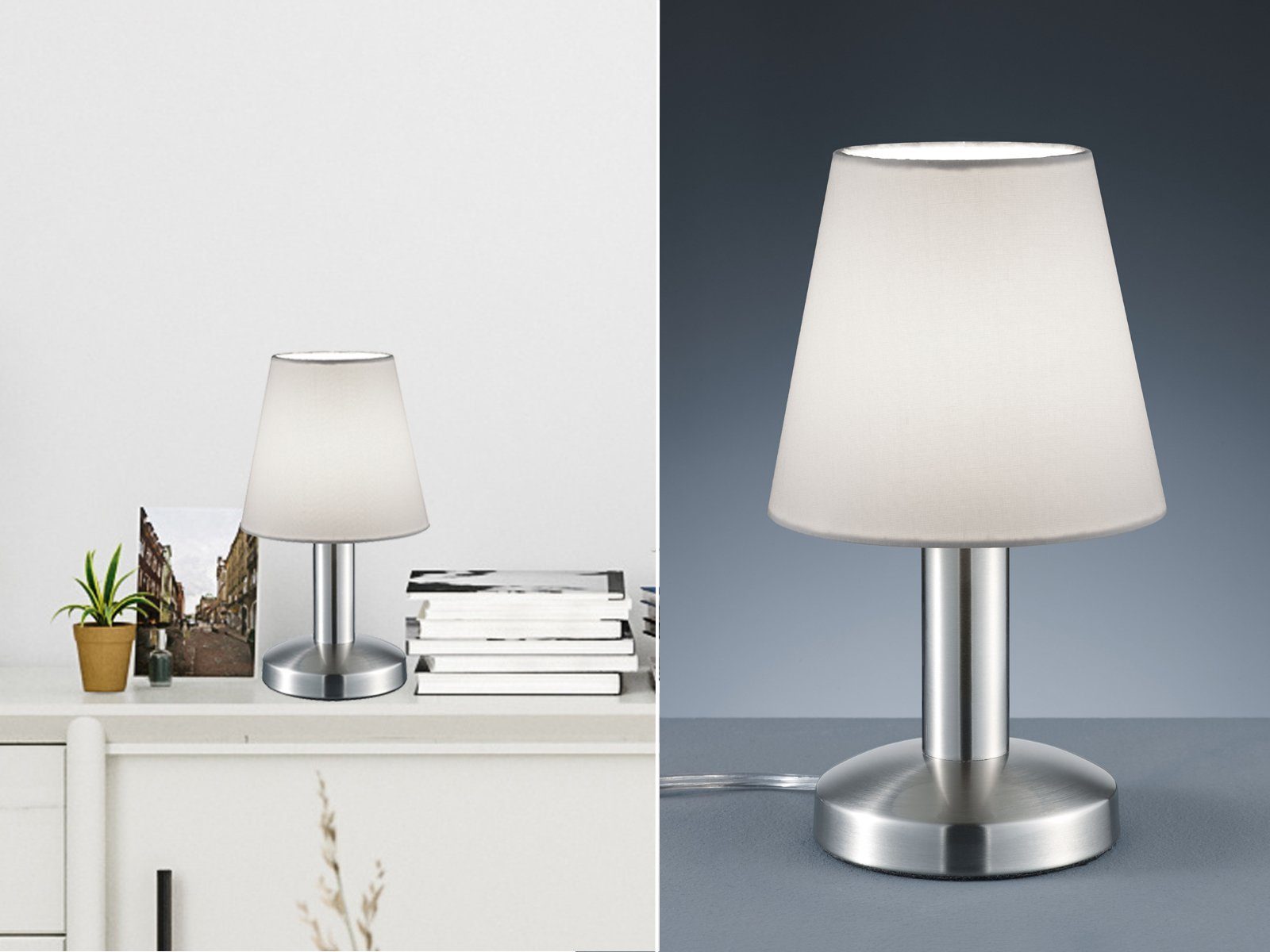 TRIO Leuchten LED Nachttischlampe, Dimmfunktion, LED wechselbar, Warmweiß, günstig online kaufen