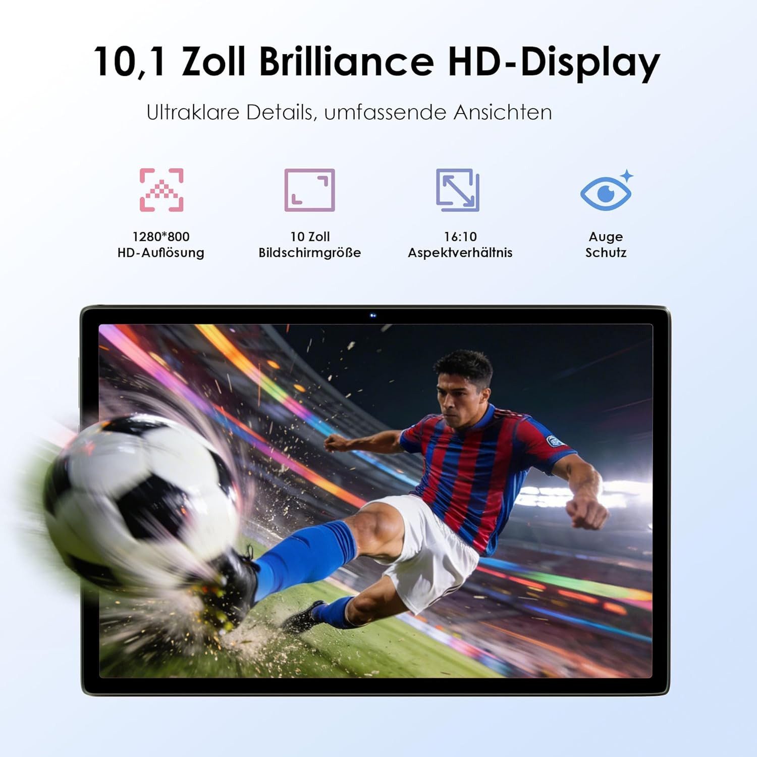 ZENTALITY (2 TB), 5G WLAN 6, Widevine L1, Kindersicherung, 8-Kern-Prozessor Tablet (10", 64 GB, Android 15, mit 8000 mAh Akku inklusive EVA-Schutzhülle und 360° drehbarem Ständer)