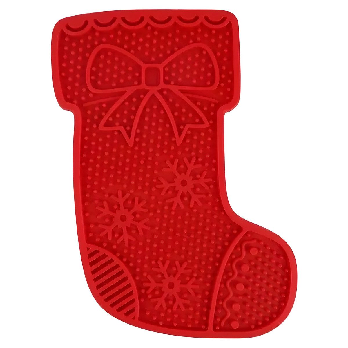 all for paws Antischlingnapf Leckmatte Happy Holidays Weihnachtsstrumpf