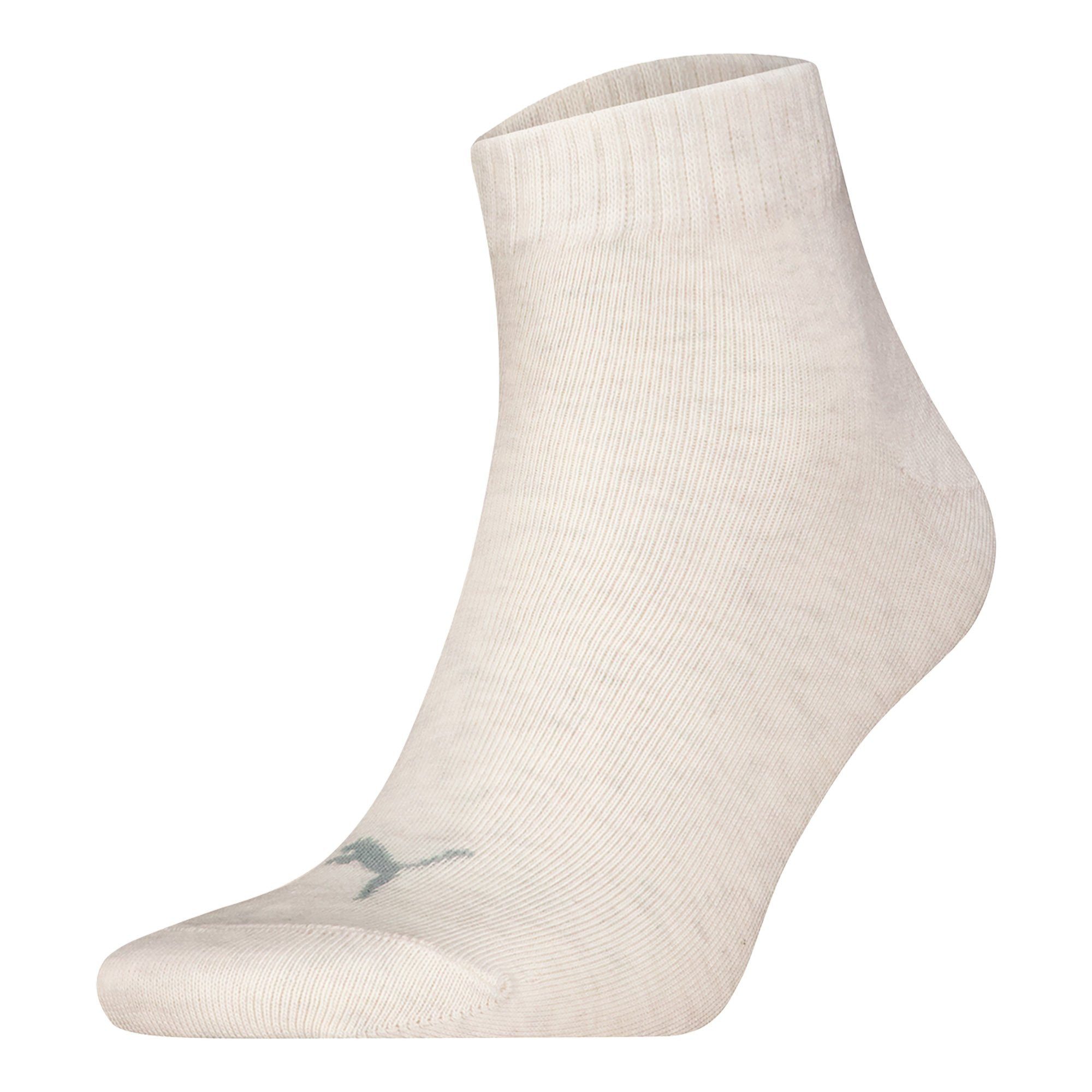 PUMA Kurzsocken Unisex Socken 3er Pack Baumwolle Quarter Plain 3P (Packung, 3er Pack)