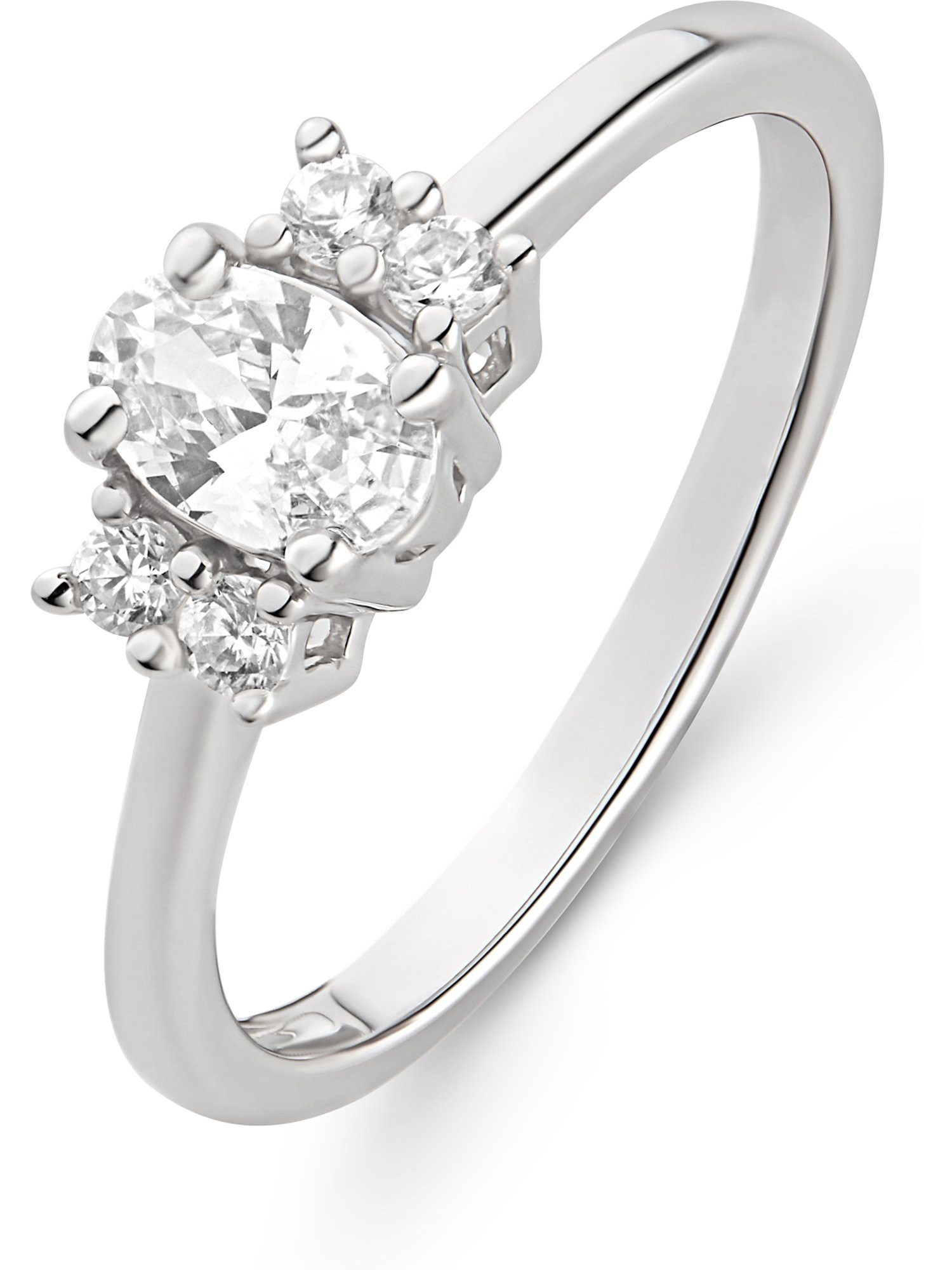 Fingerring CHRIST Damen-Damenring 925er Silber 1 Zirkonia