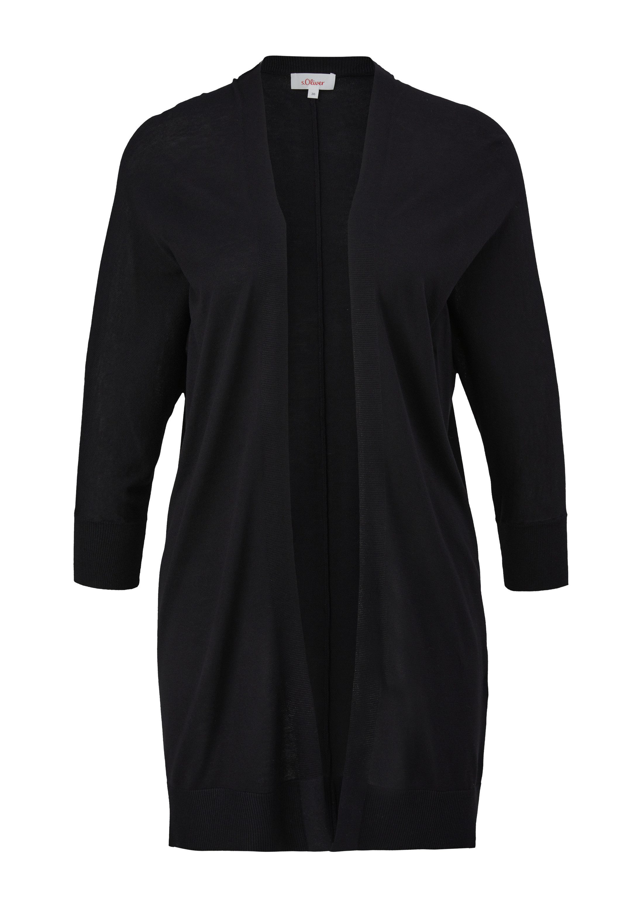 s.Oliver Cardigan Strickjacke Strickjacke aus Viskose