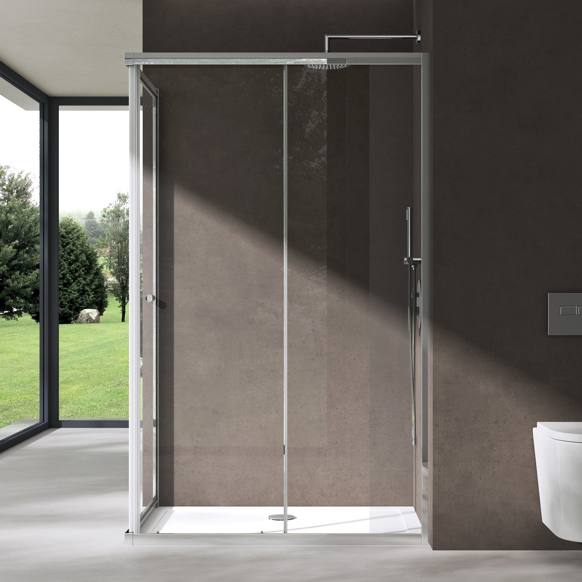 doporro Eckdusche Design Duschkabine Ravenna16L Eckeinstieg günstig online kaufen