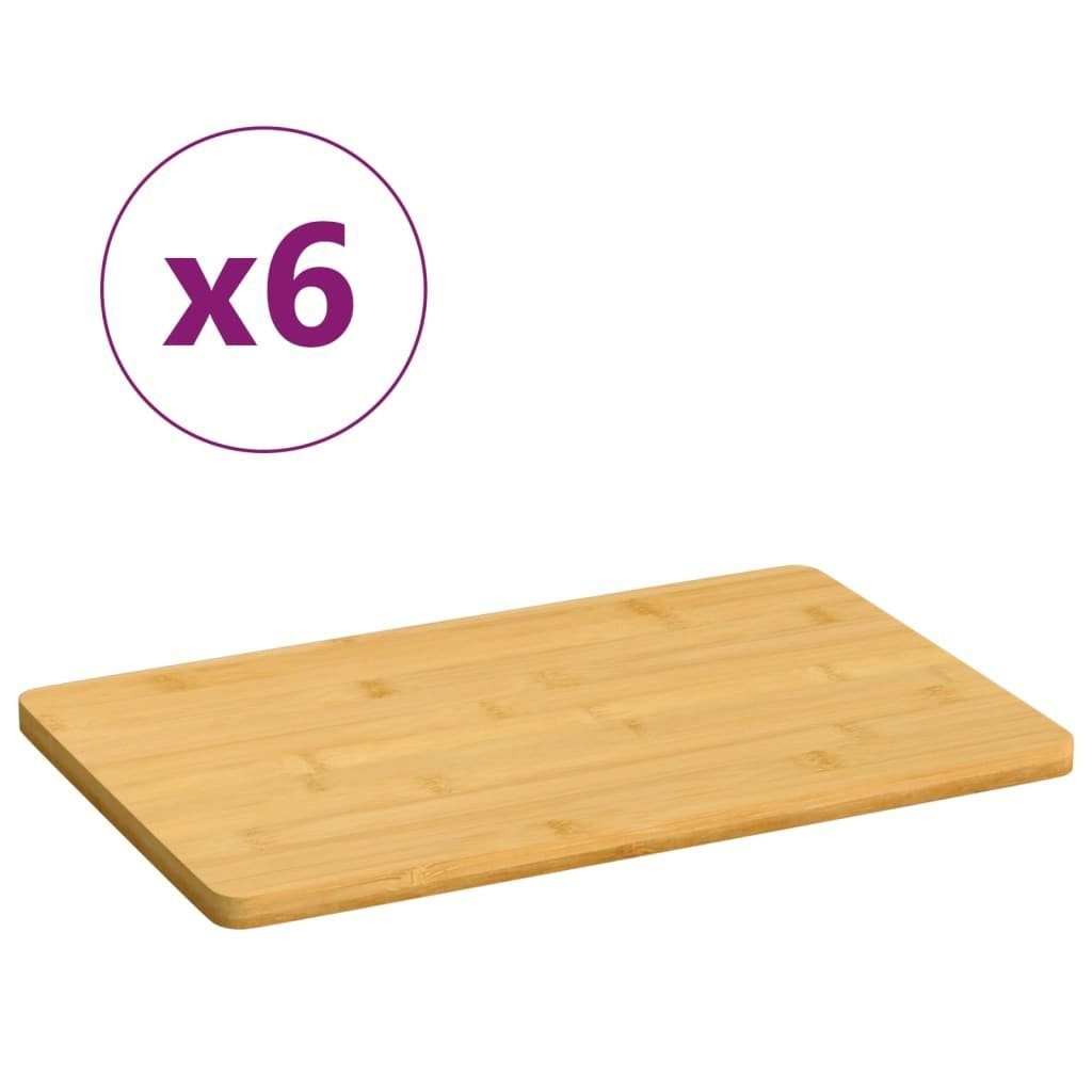 vidaXL Teller Frühstücksbrettchen 6 Stk. 22x14x0,8 cm Bambus | Speiseteller