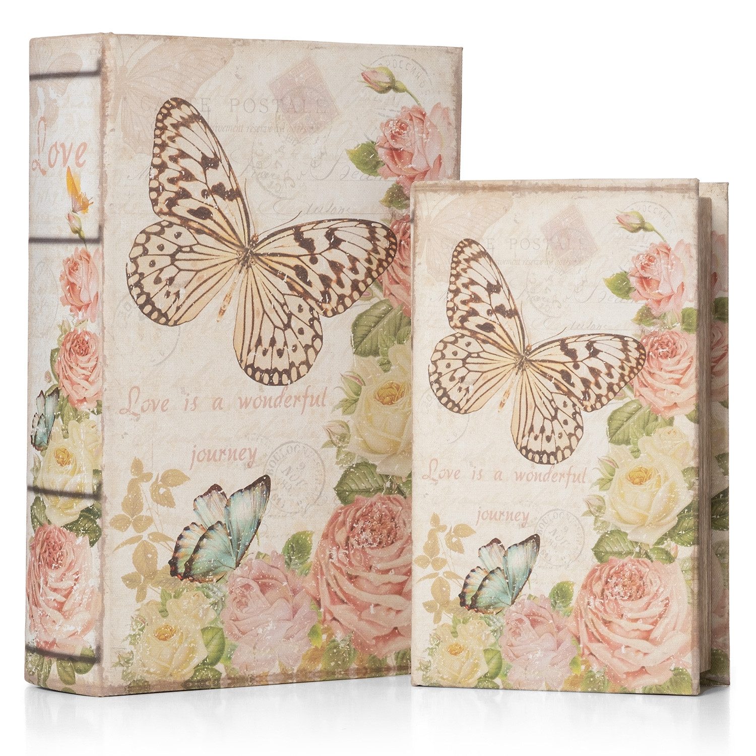 Moritz Etui Buchattrappe bunte Schmetterlinge