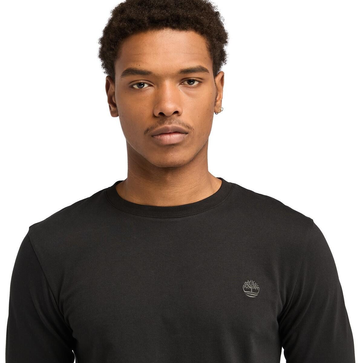 Timberland Langarmshirt DUNSTAN RIVER Long Sleeve Tee mit Logostickerei, Rundhalsausschnitt, aus Baumwolle, pflegeleicht