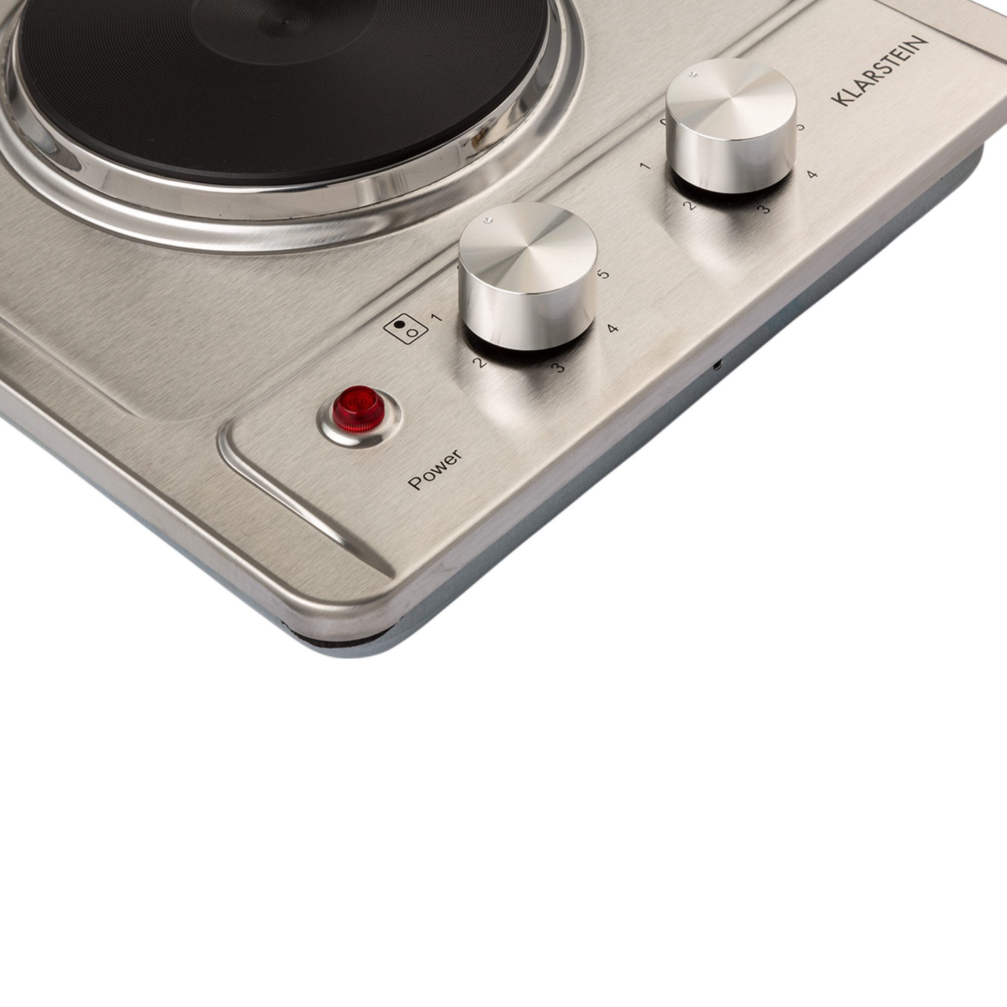 Klarstein Doppelkochplatte Appetito Domino Elektrokochfeld, Kochplatte 2 Platten Glaskeramik Kochfeld Elektrokochfeld