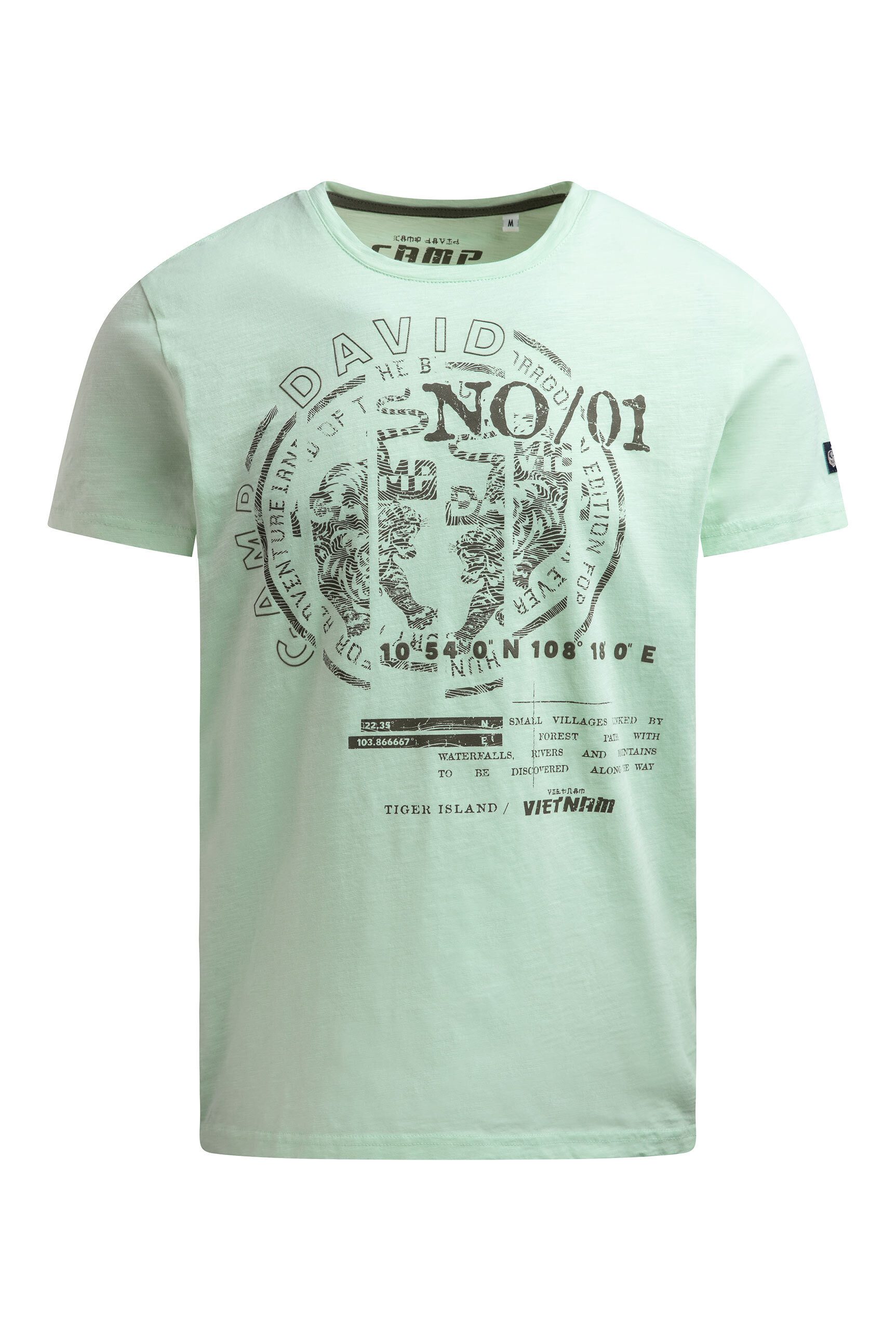 CAMP DAVID Rundhalsshirt mit Necktape