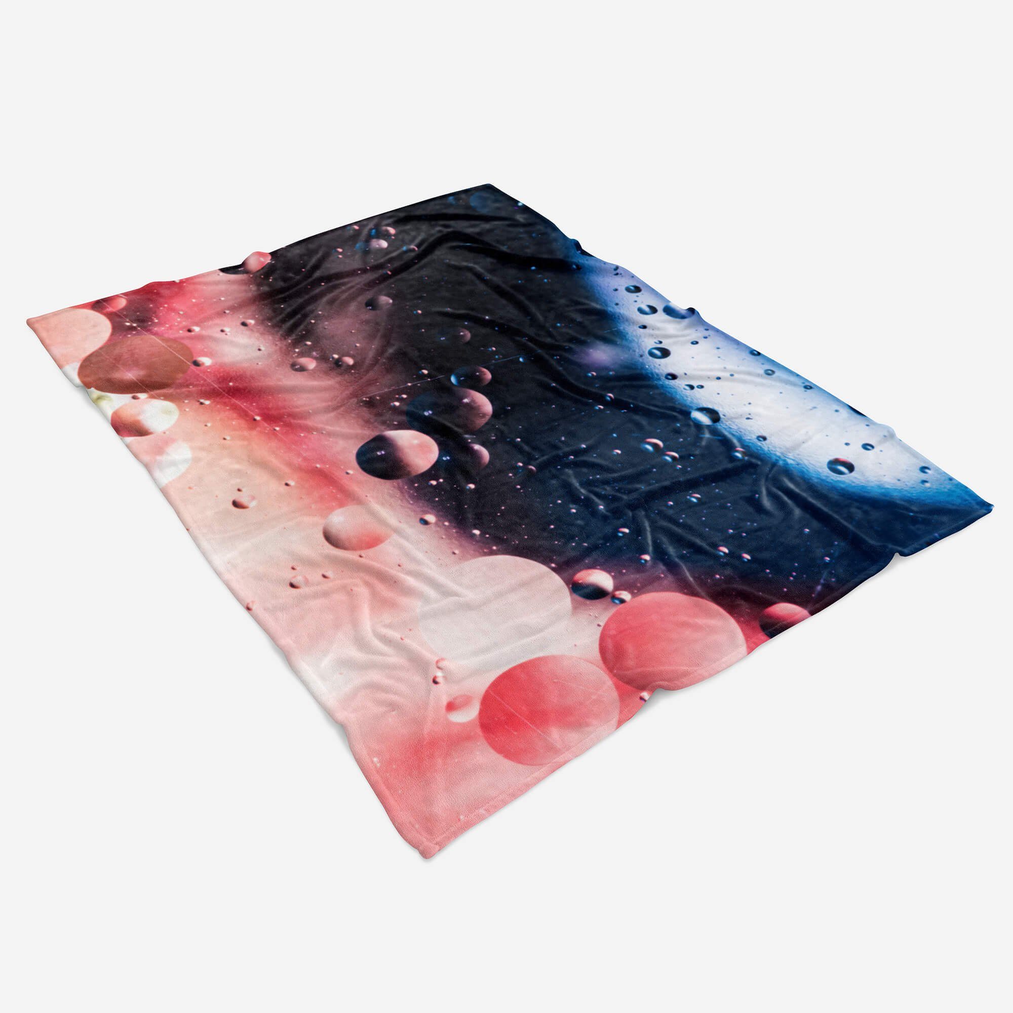 Handtücher Kuscheldecke Baumwolle-Polyester-Mix mit Glasscheib, (1-St), Strandhandtuch Art auf Wassertropfen Saunatuch Sinus Fotomotiv Handtuch Handtuch