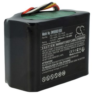 vhbw kompatibel mit Robomow RK 2000 PRO Akku Li-Ion 6400 mAh (18,5 V)